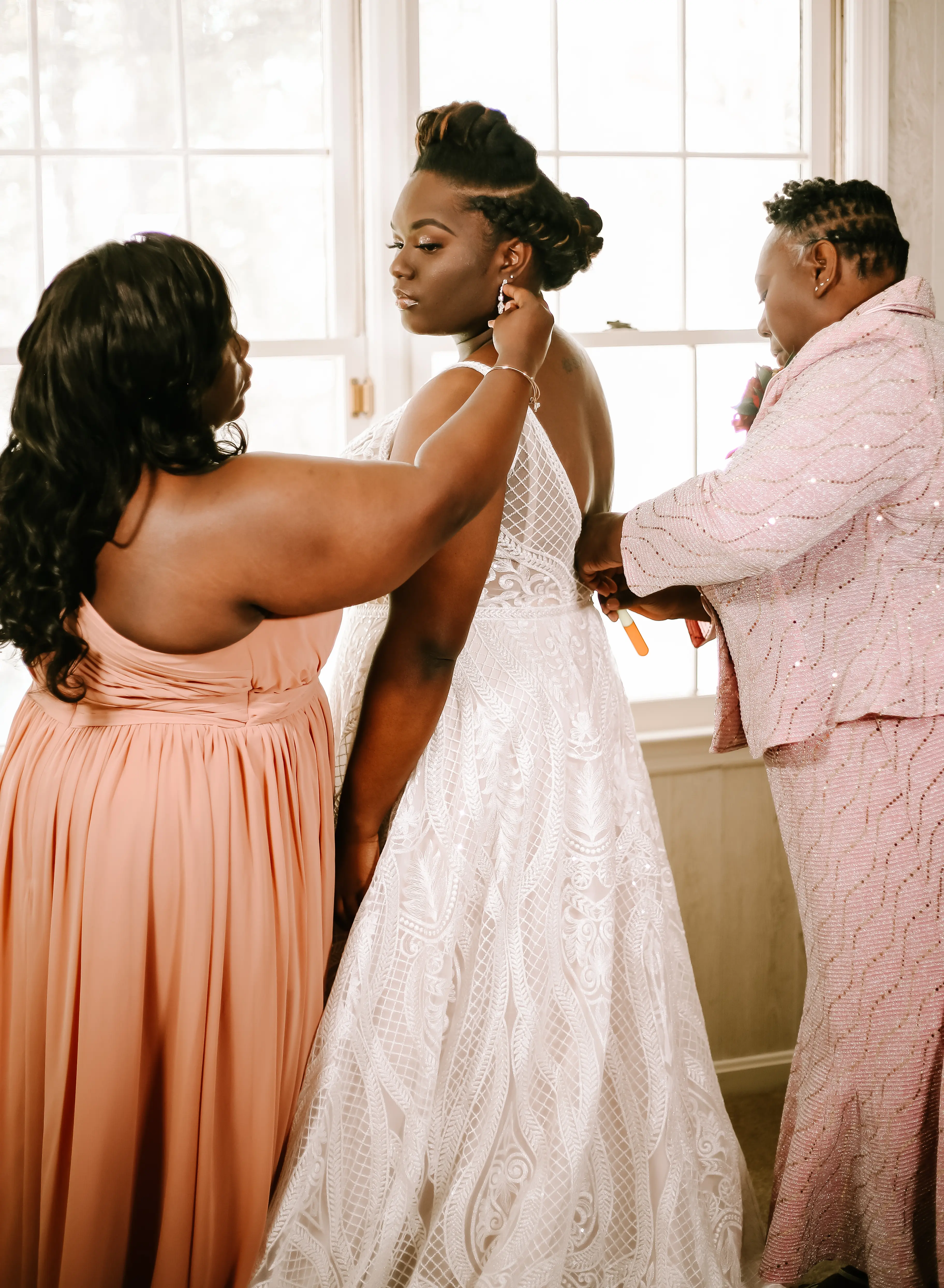 Bride In Lace Wedding Dress Called Roxanne By Sottero And Midgley
