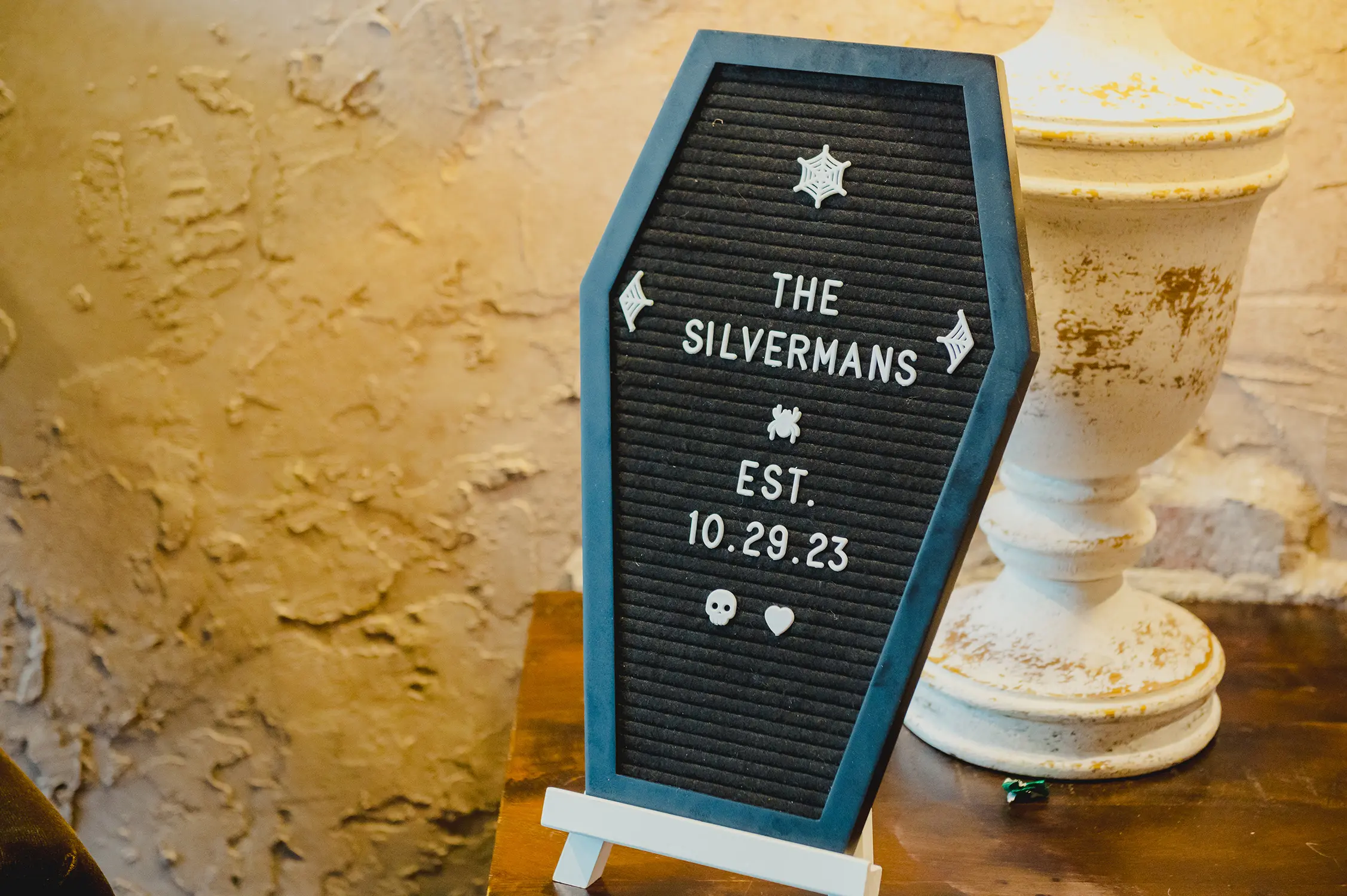Gothic wedding details