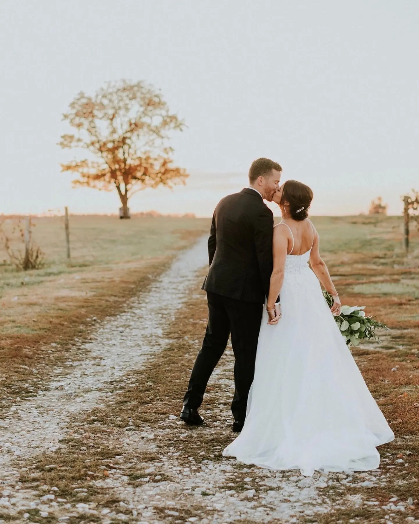 Groom With Bride Wearing Cold Shoulder Princess Wedding Gown Stevie By Maggie Sottero