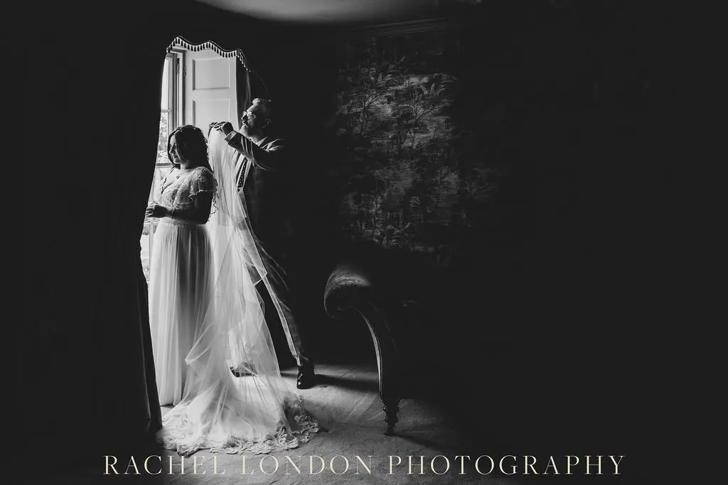 Bride In Textured A-line Lorraine Rebecca Ingram