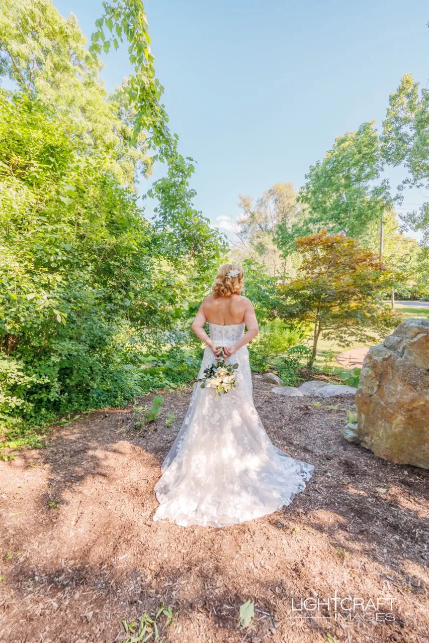 Bride wearing Demetria by Maggie Sottero