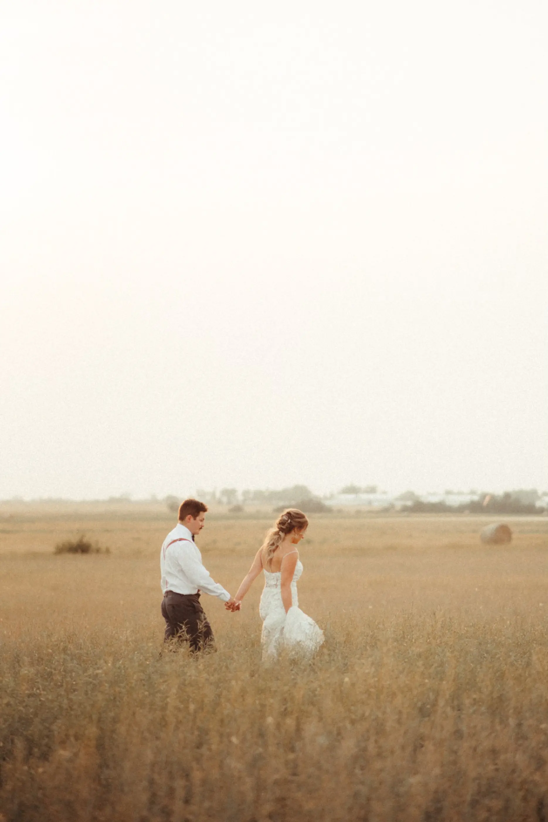 Groom With Bride Wearing Romantic Lace Sheath Wedding Dress Tuscany Lynette By Maggie Sottero