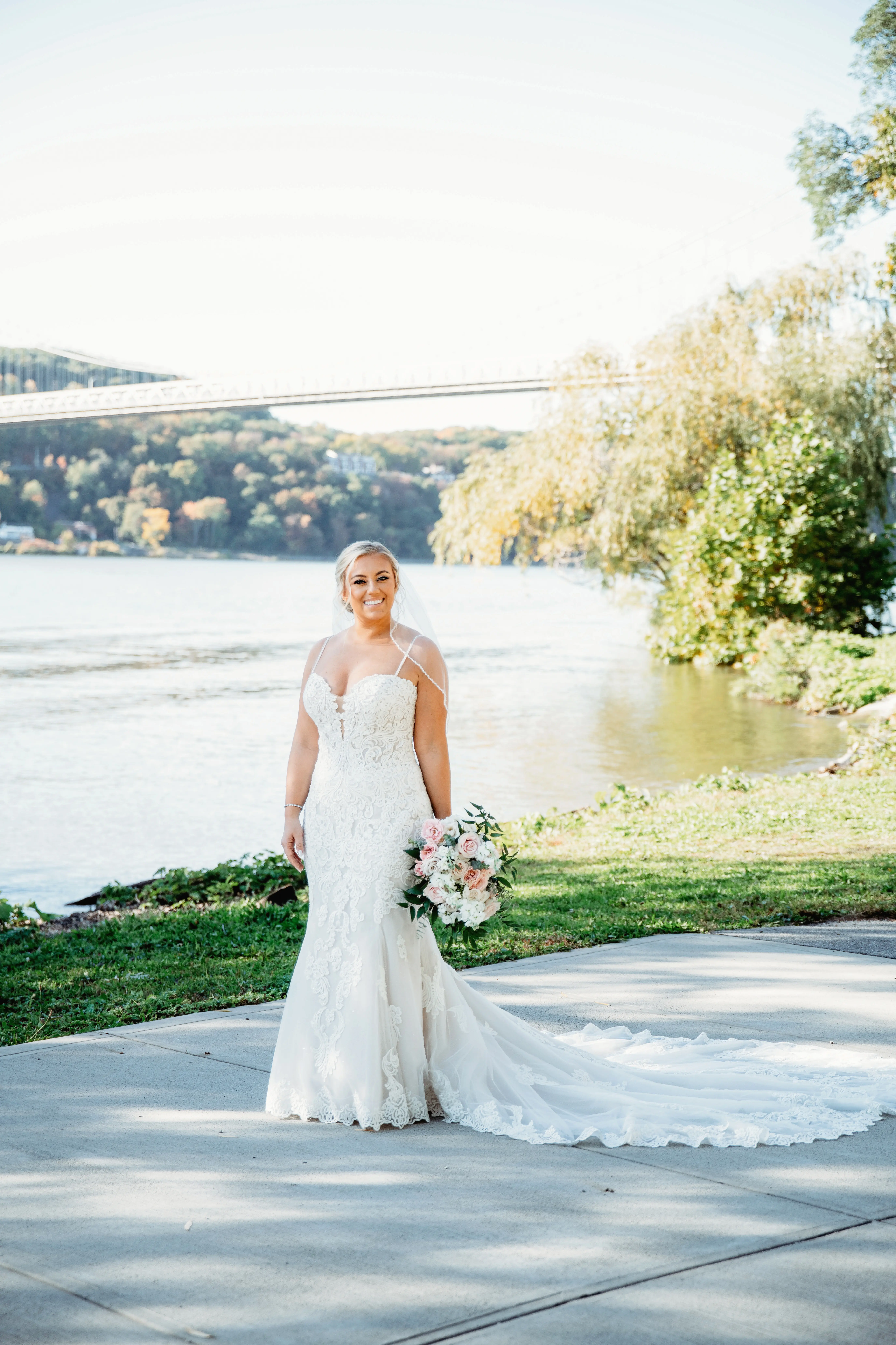 Bride In Spaghetti Straps Sparkle Straps Fiona Maggie Sottero