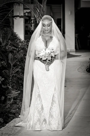 Bride Wearing Sparkly Lace Wedding Dress Called Tuscany Lynette By Maggie Sottero