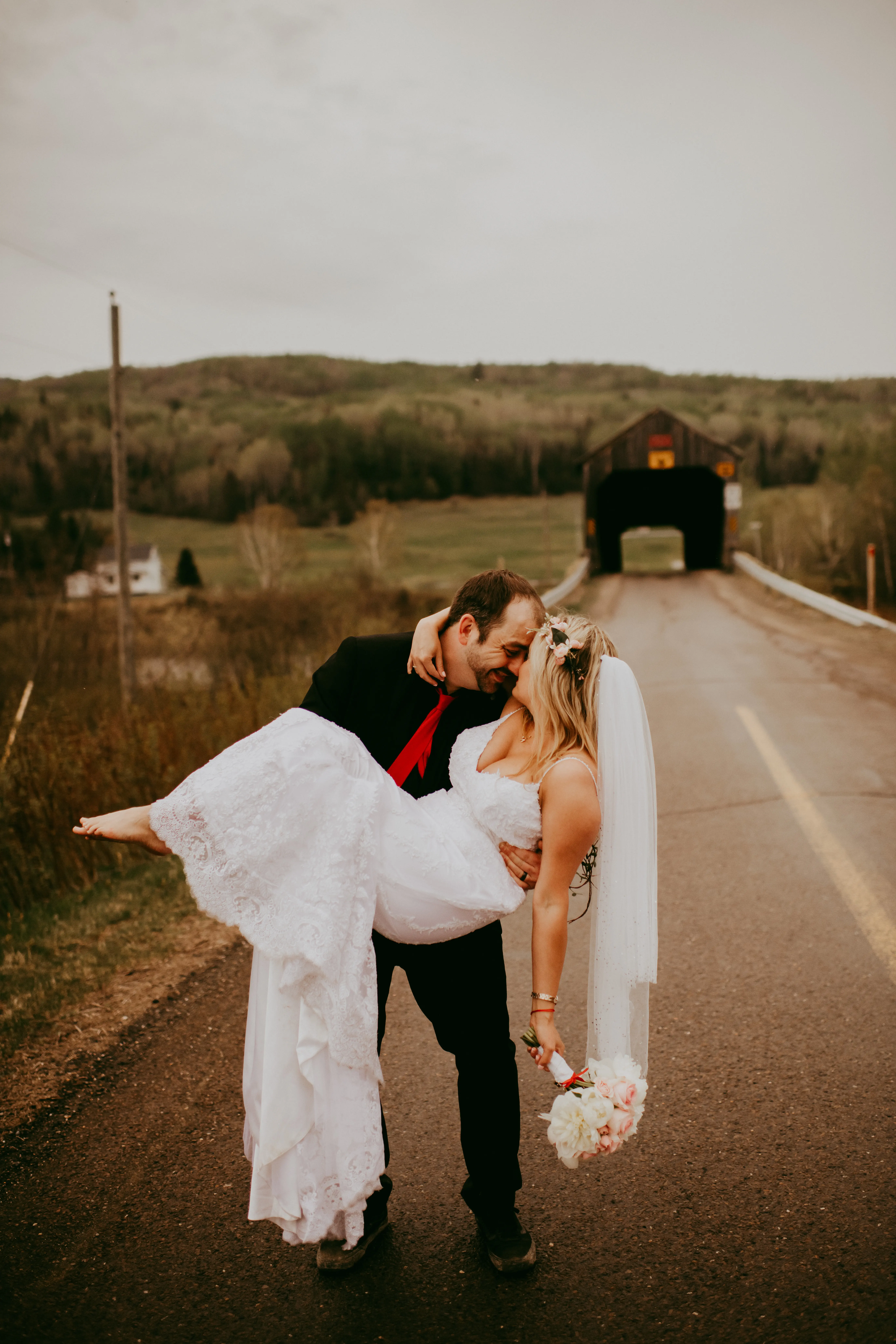 Real Bride wearing Vintage-inspired lace wedding dress called Nola by Maggie Sottero.