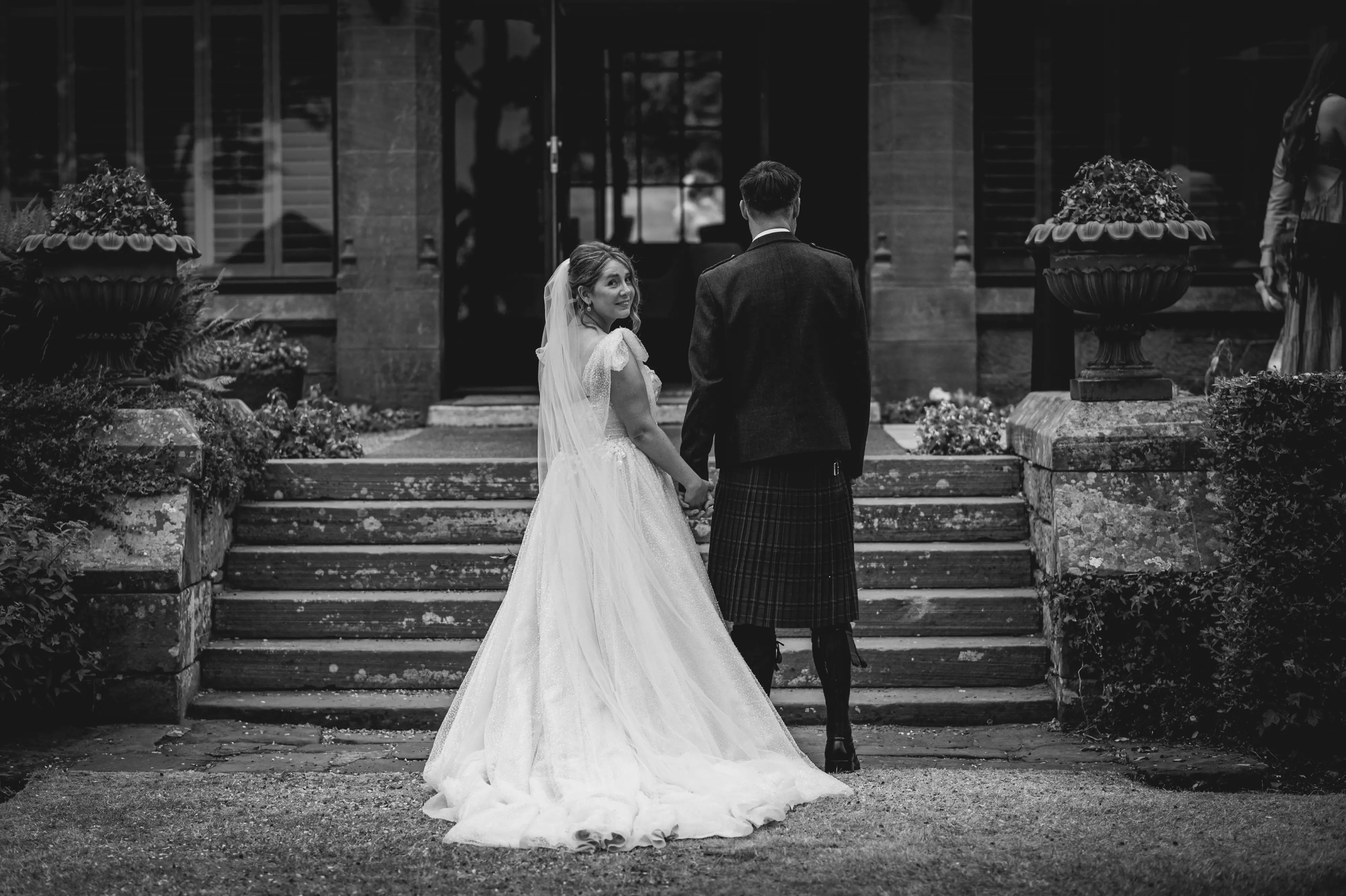 Bride In Fairytale Ballgown Shasta Sottero Midgley With Groom