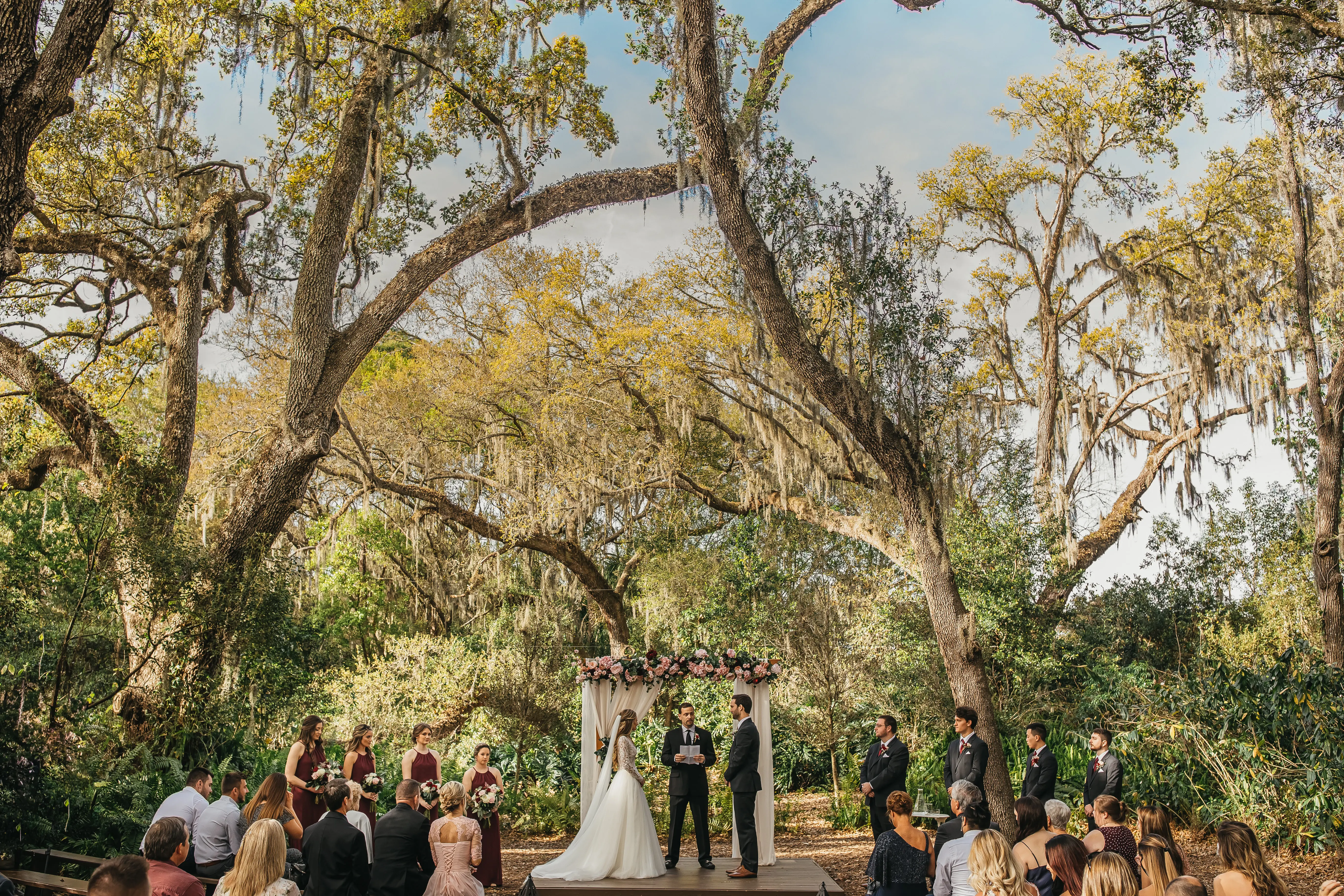 Groom With Bride Wearing Romantic Long Sleeved Ball Gown Mallory Dawn By Maggie Sottero