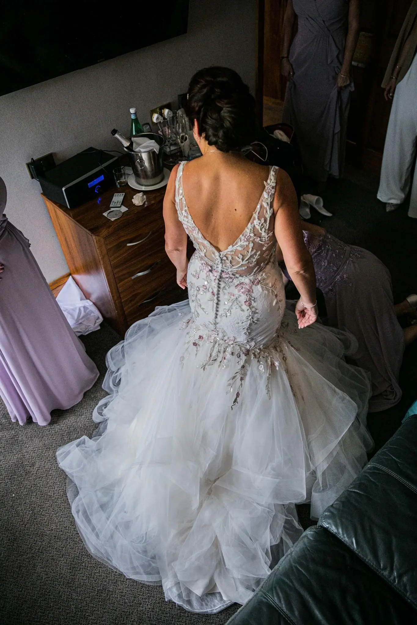 Bride In Colorful Trumpet Kenleigh Sottero Midgley