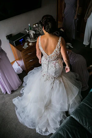 Bride In Colorful Trumpet Kenleigh Sottero Midgley