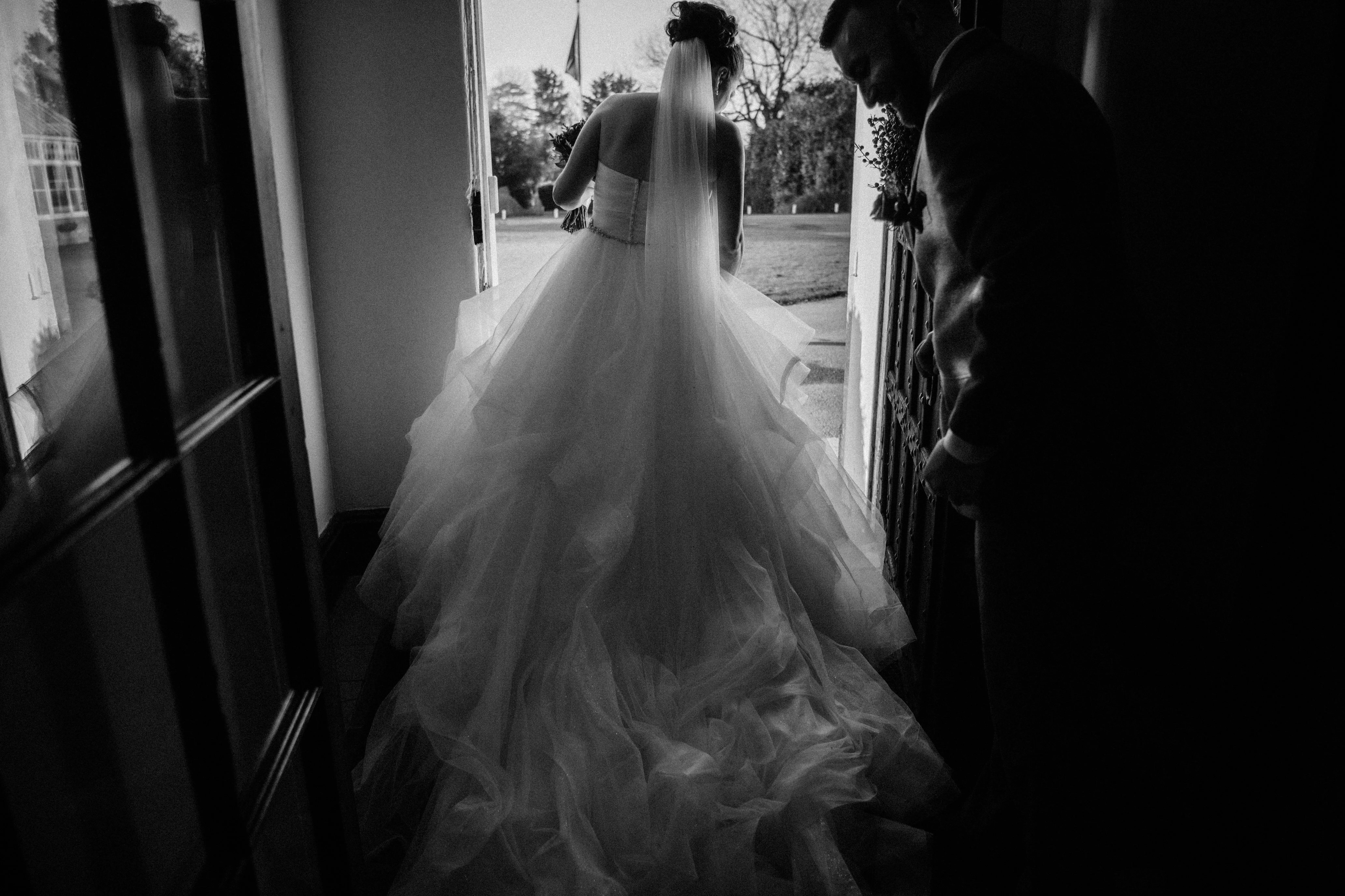 Bride In Tiered Ballgown Yasmin Maggie Sottero