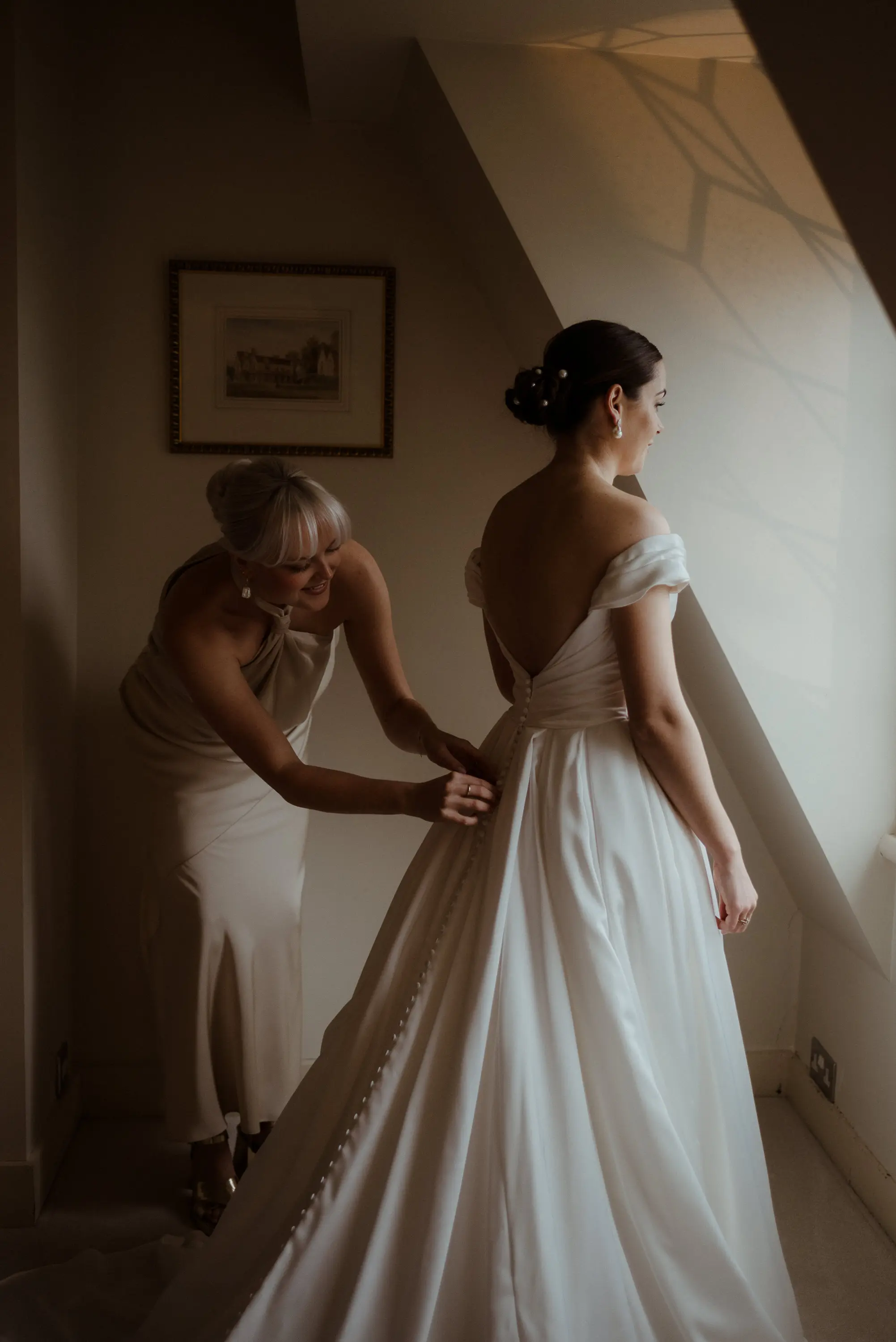 Bride wearing Scarlet wedding dress by Maggie Sottero