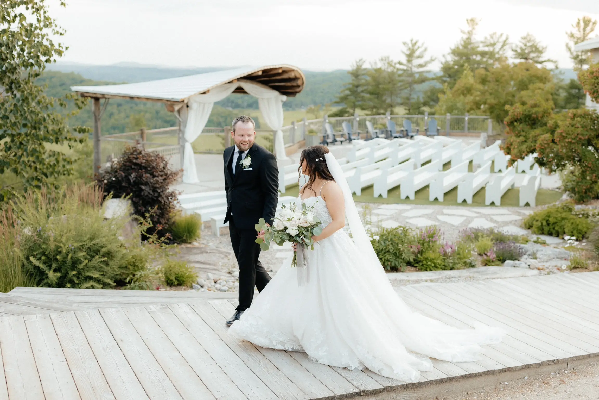 Bride In Sparkle Ballgown Casey Maggie Sottero With Groom