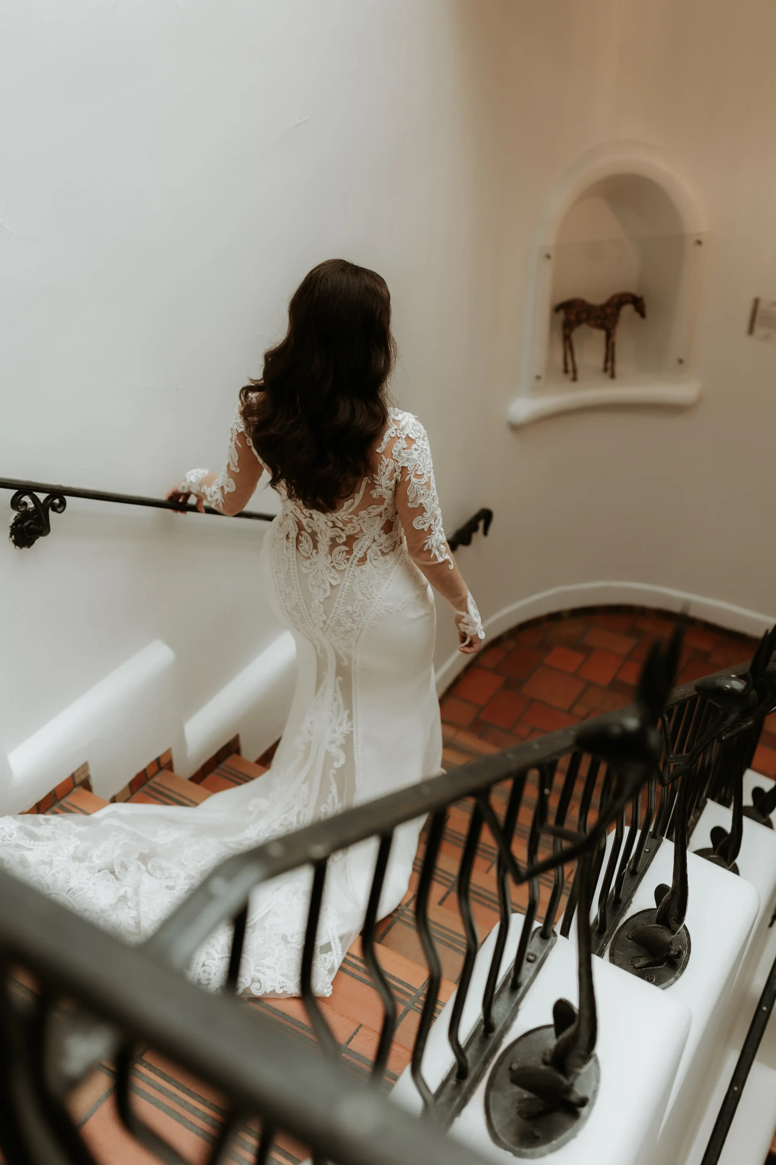 Bride Wearing Elegant Sleeved Wedding Dress Cambridge Dawn By Sottero And Midgley