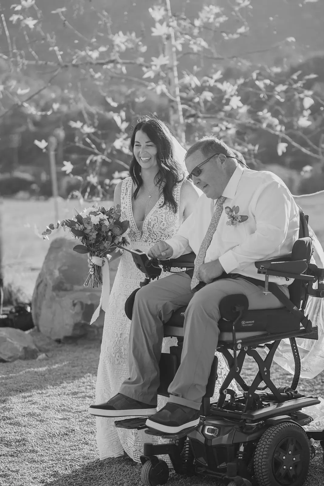 Bride Being Escorted Down Isle in Vintage A-Line Wedding Dress with Allover Lace Called Finley Dawn by Sottero & Midgley