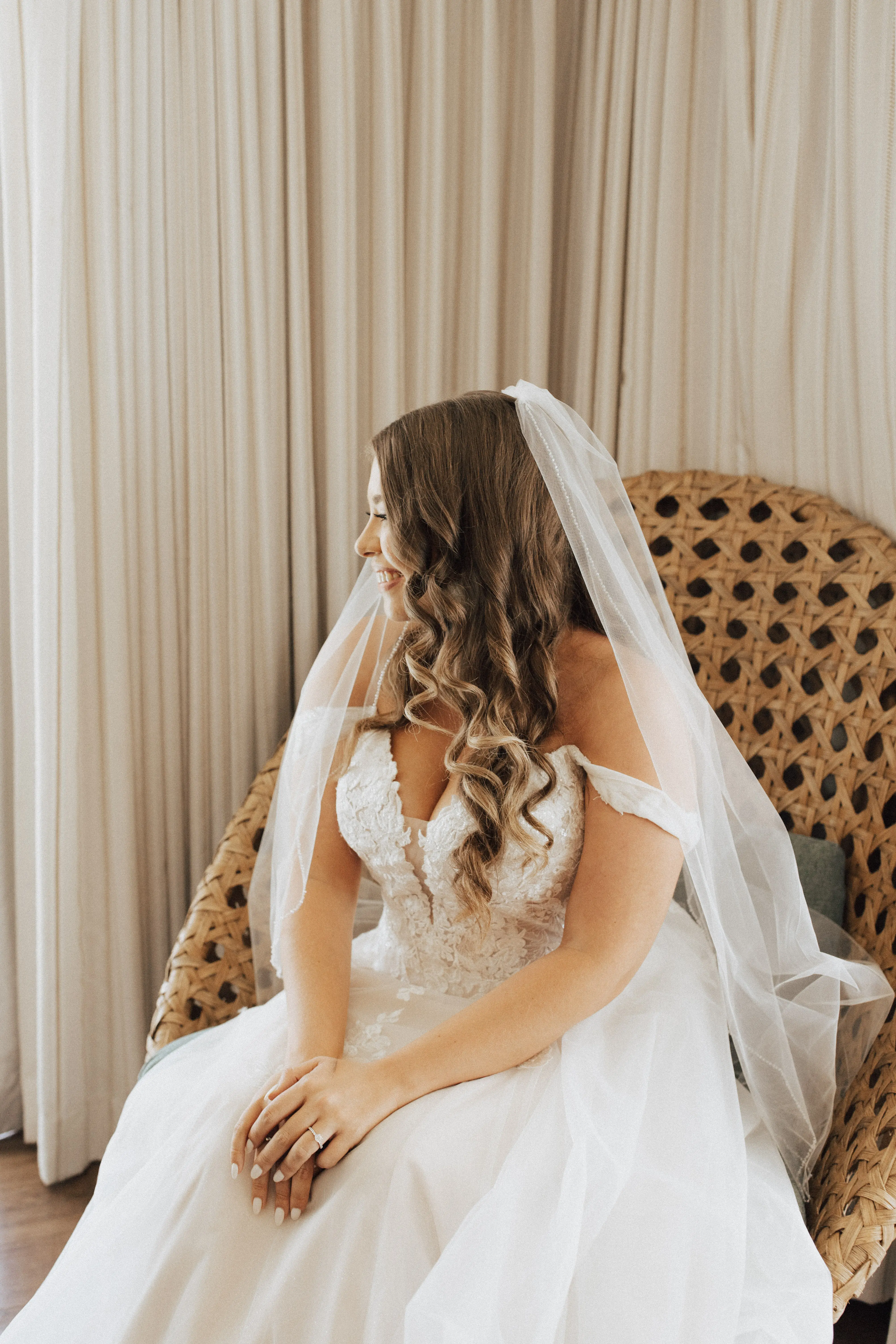 Bride Wearing Princess Wedding Dress Stevie By Maggie Sottero