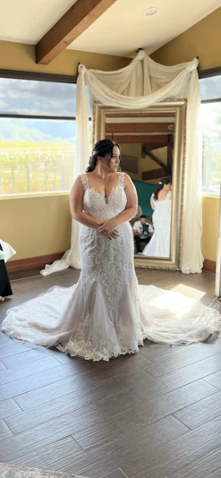 Bride wearing Frederique by Maggie Sottero