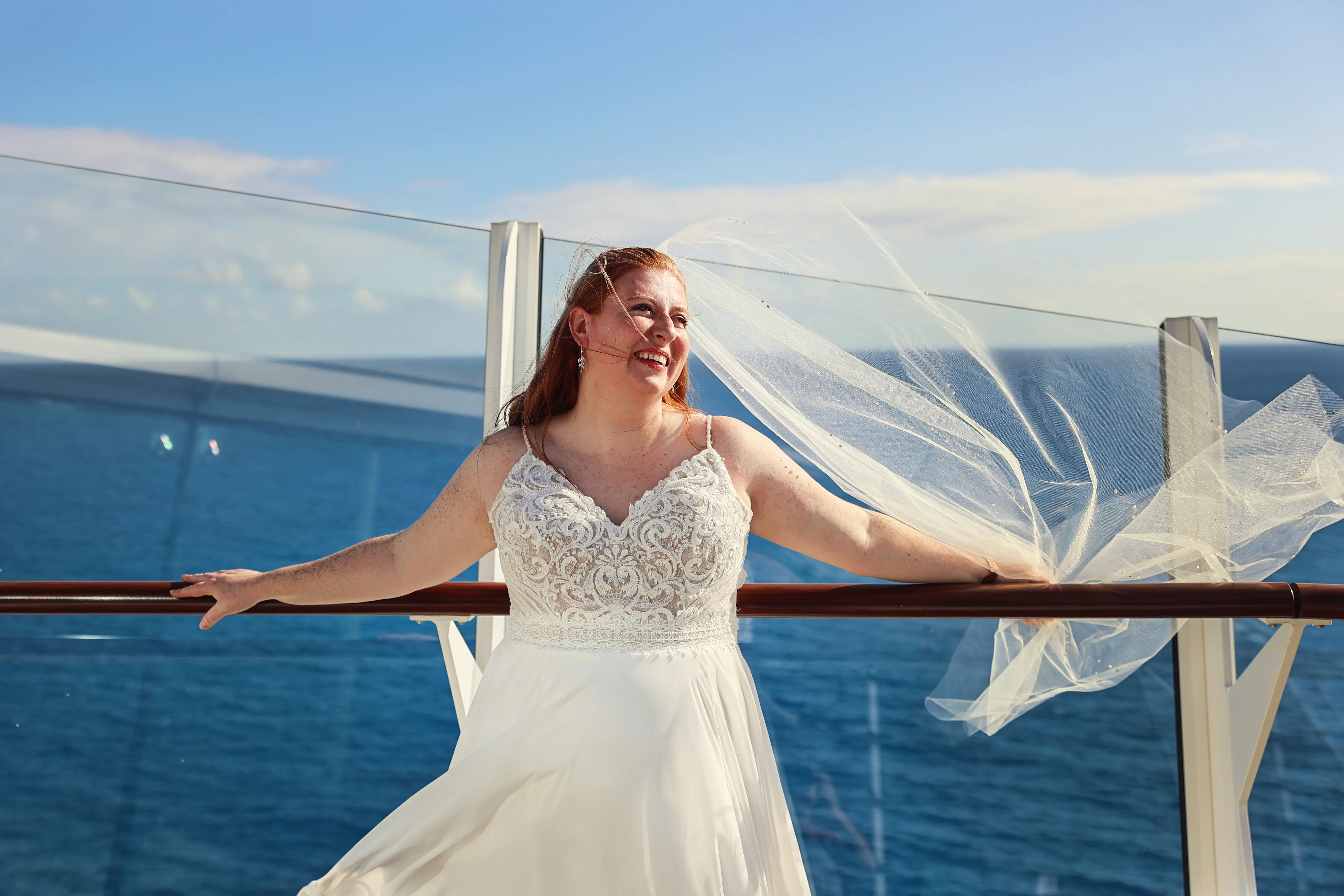 Bride In Aurora Chiffon Thigh High Slit Lorraine Rebecca Ingram