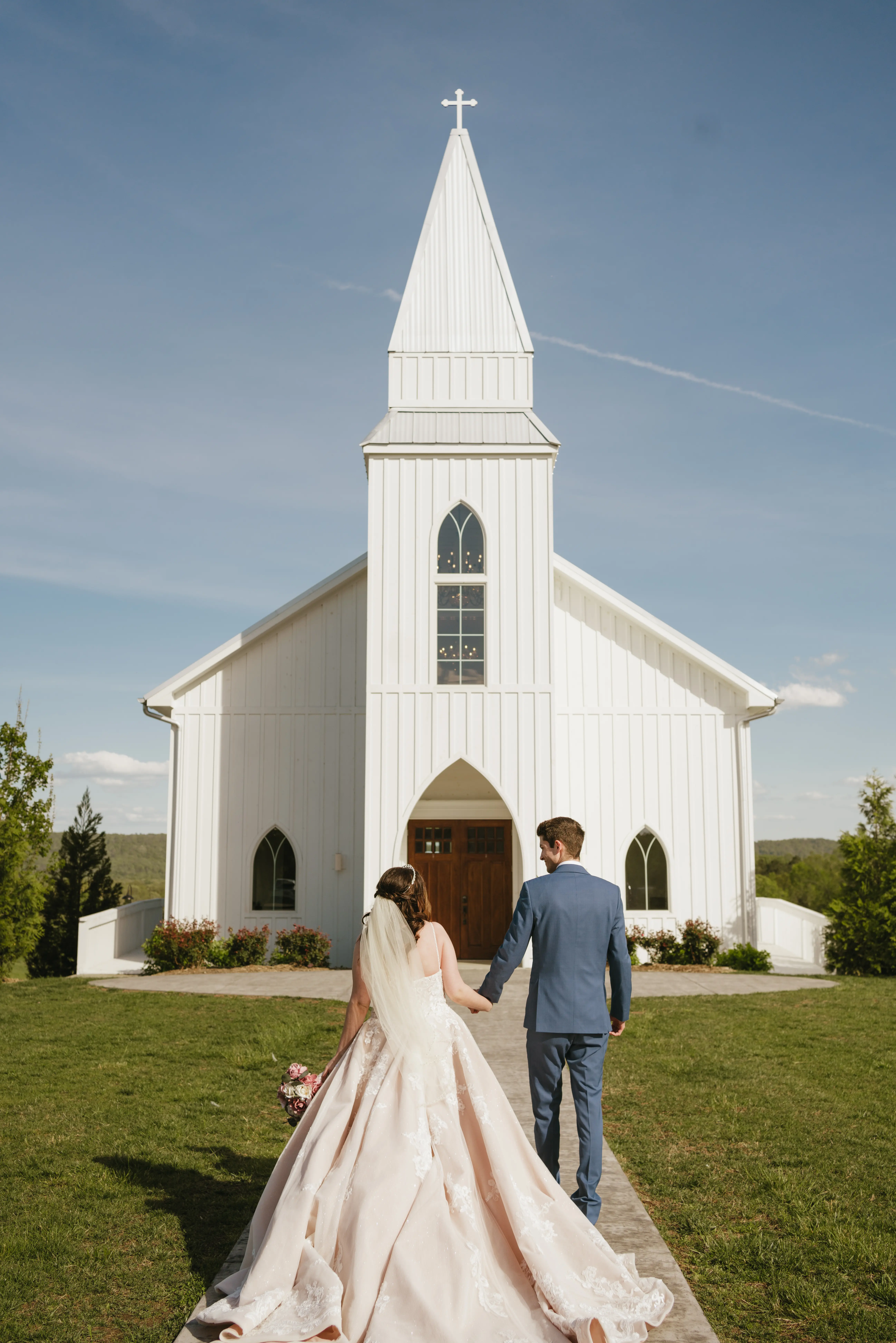 Bride In Ivory Ballgown Norvinia Sottero Midgley With Groom