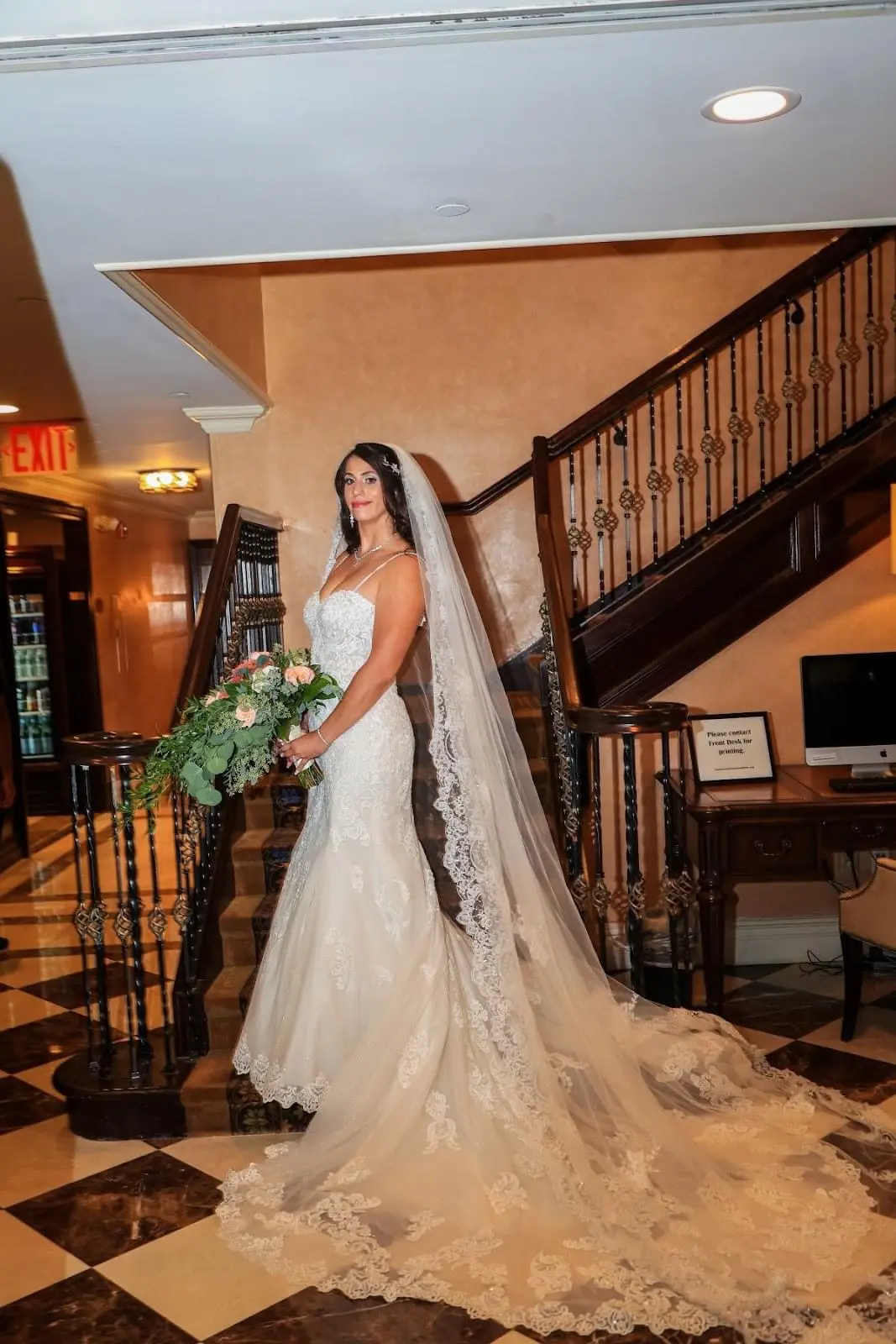 Bride Wearing Sparkly Lace Fit-And-Flare Fiona By Maggie Sottero