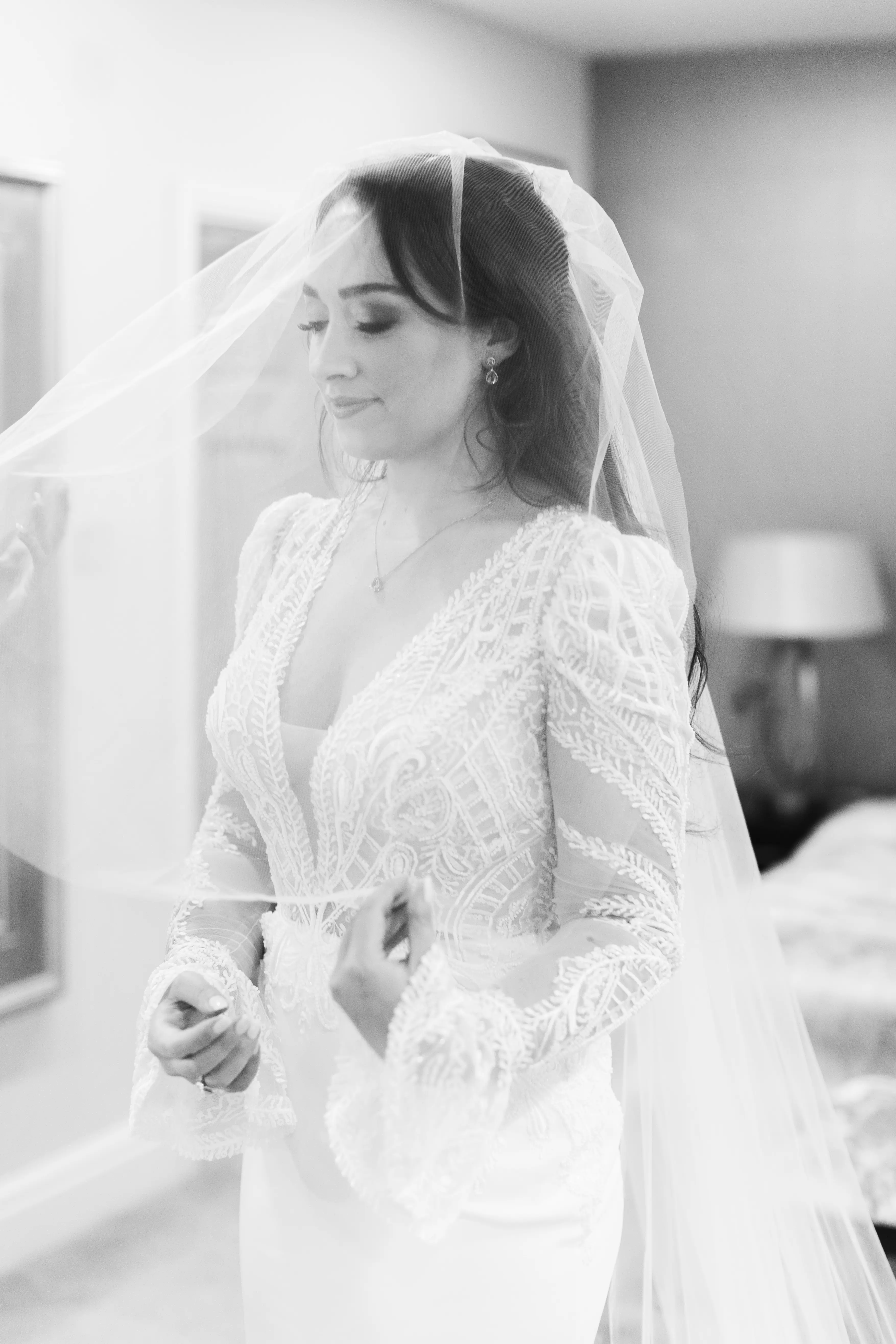 Lace Details With Veil Wedding Gown Called Nikki By Maggie Sottero