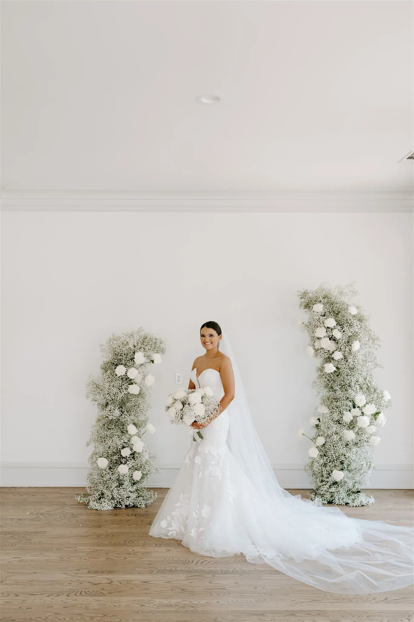 Bride In Floral Mermaid Hattie Rebecca Ingram