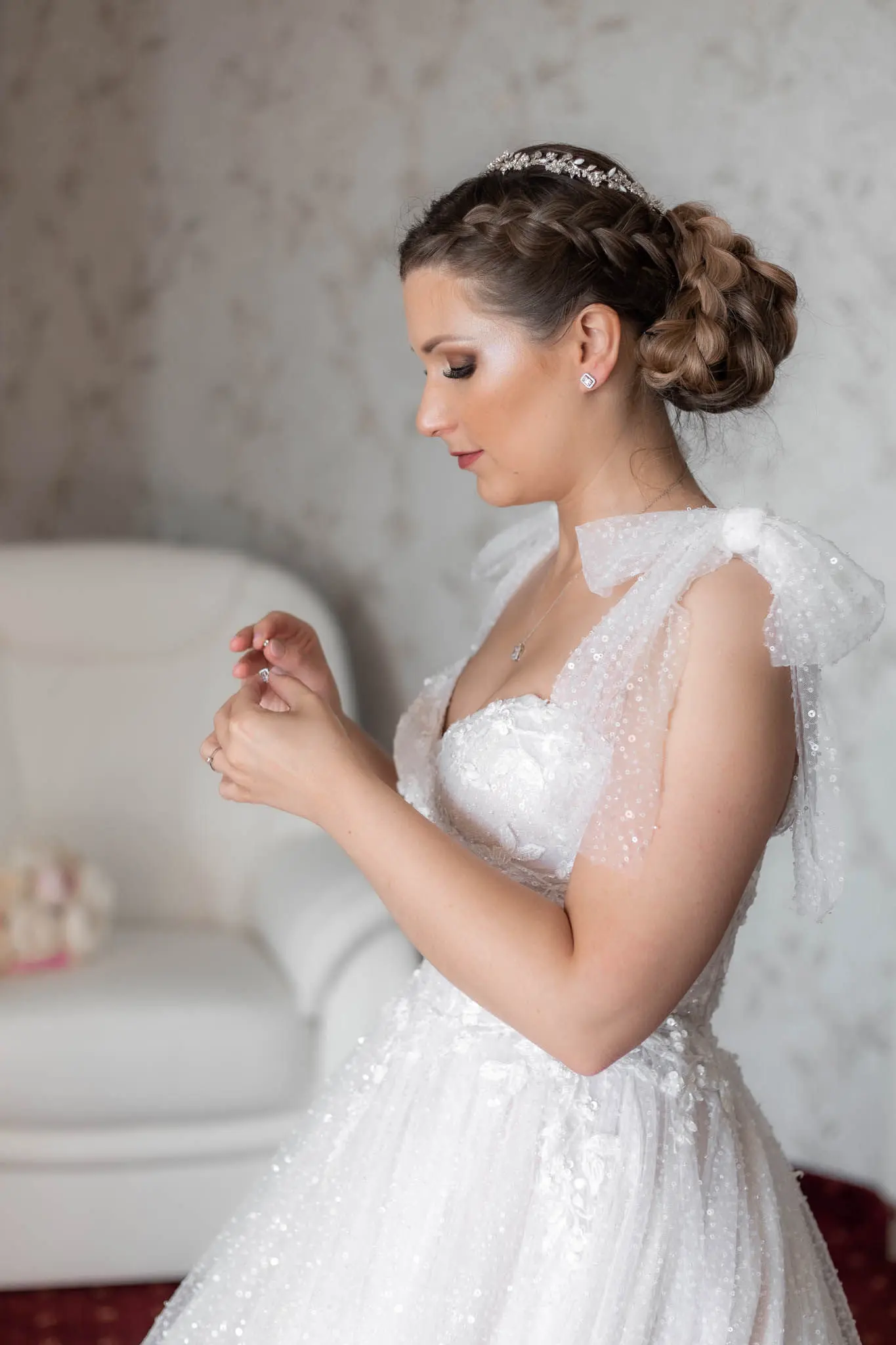 Bride In Fairytale Ball Gown Shasta Sottero Midgley