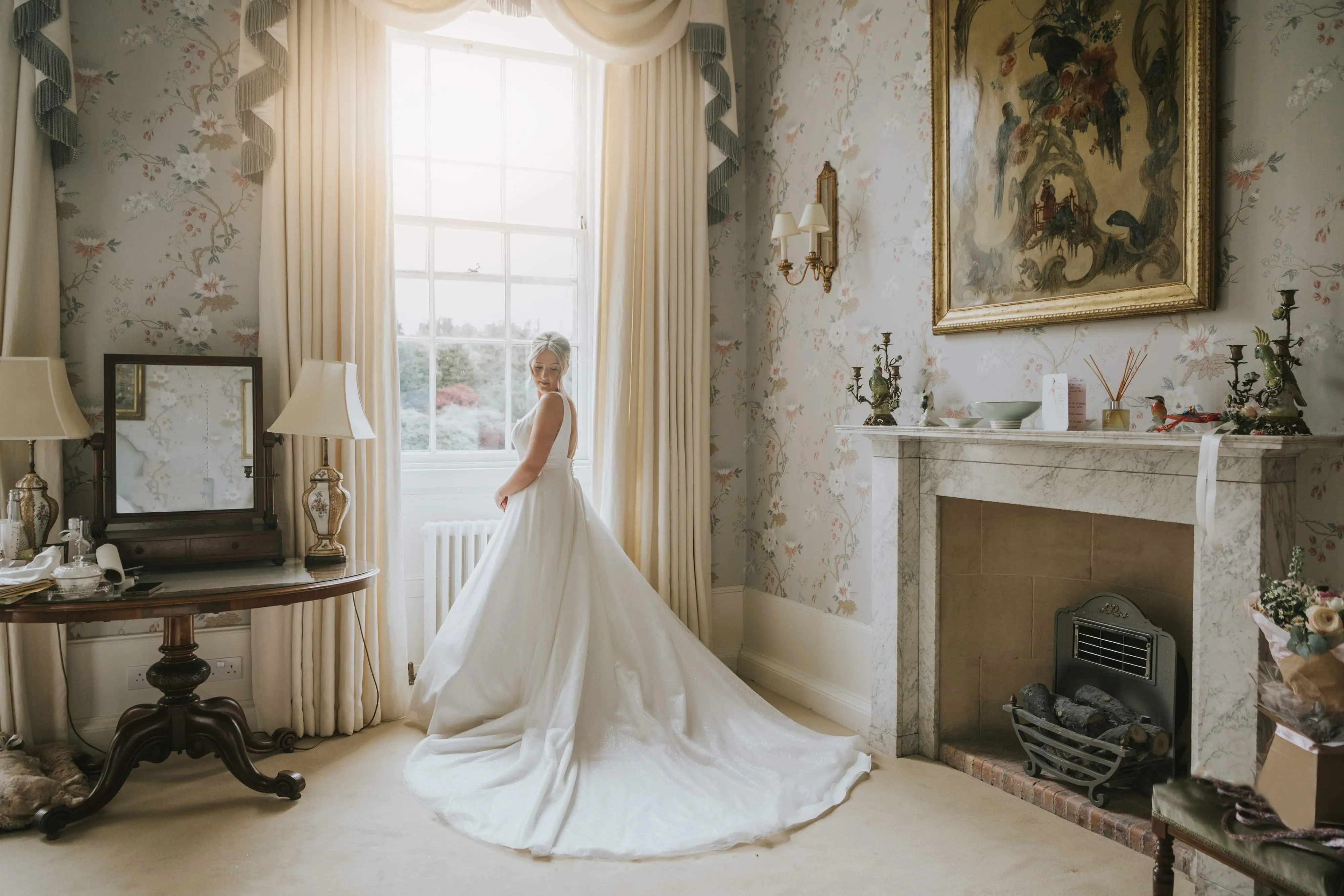 Bride In Sparkle Tulle Square Back Symphony Maggie Sottero