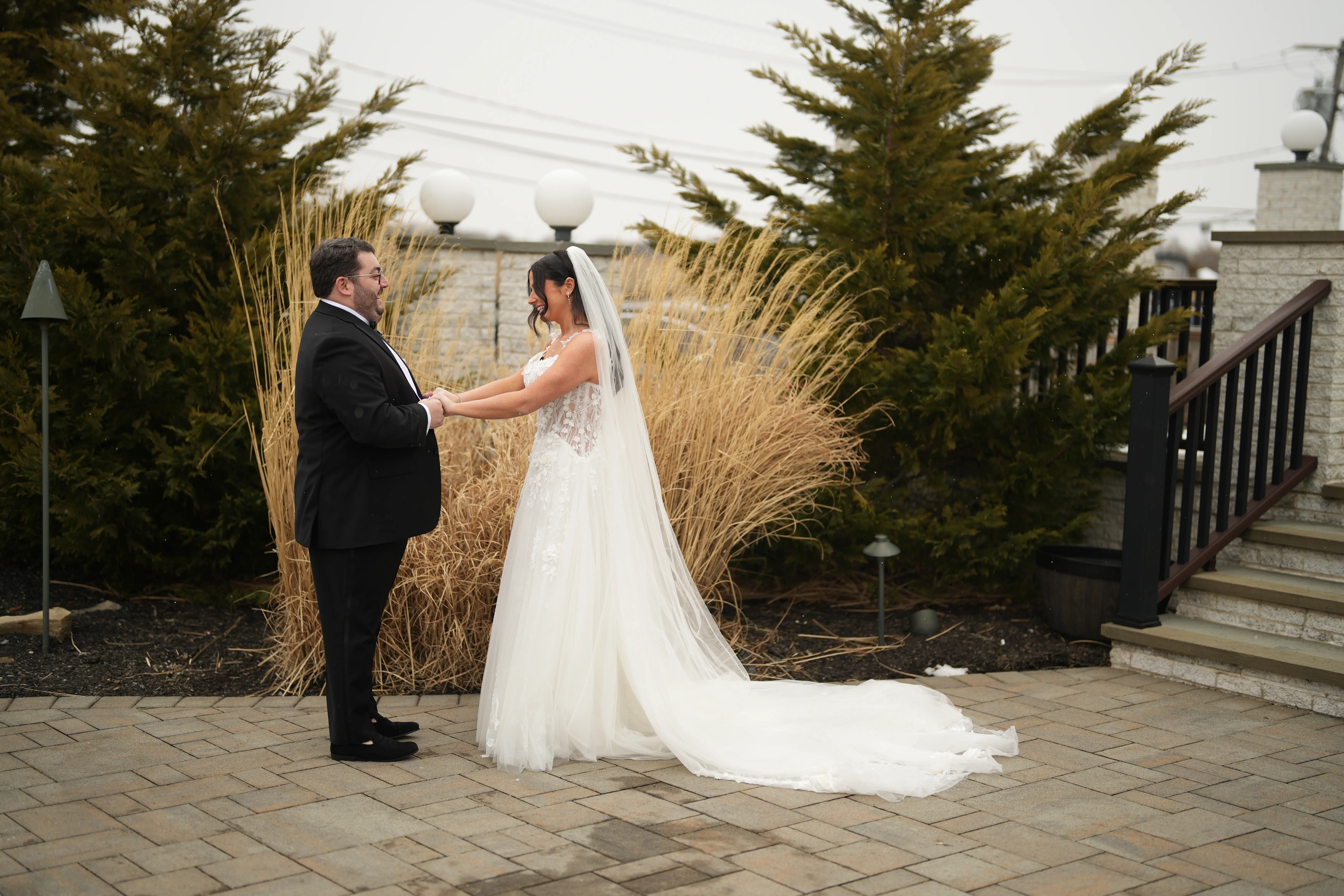Bride Wearing Wicklow Wedding Dress With Groom On The Beach