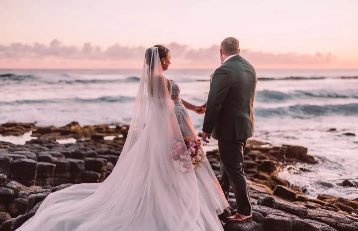 Bride In Fairytale Ball Gown Shasta Sottero Midgley With Groom