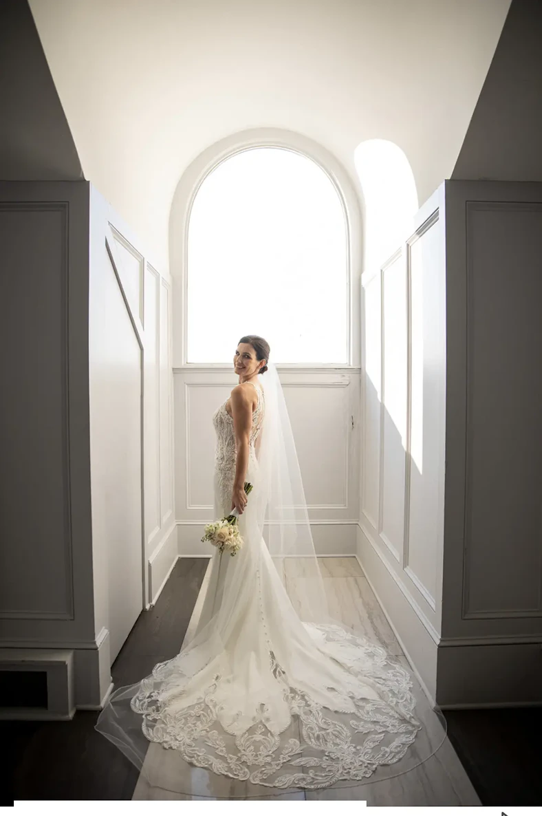 halter crepe wedding dress Audrina Bridal | Maggie Sottero Size-30