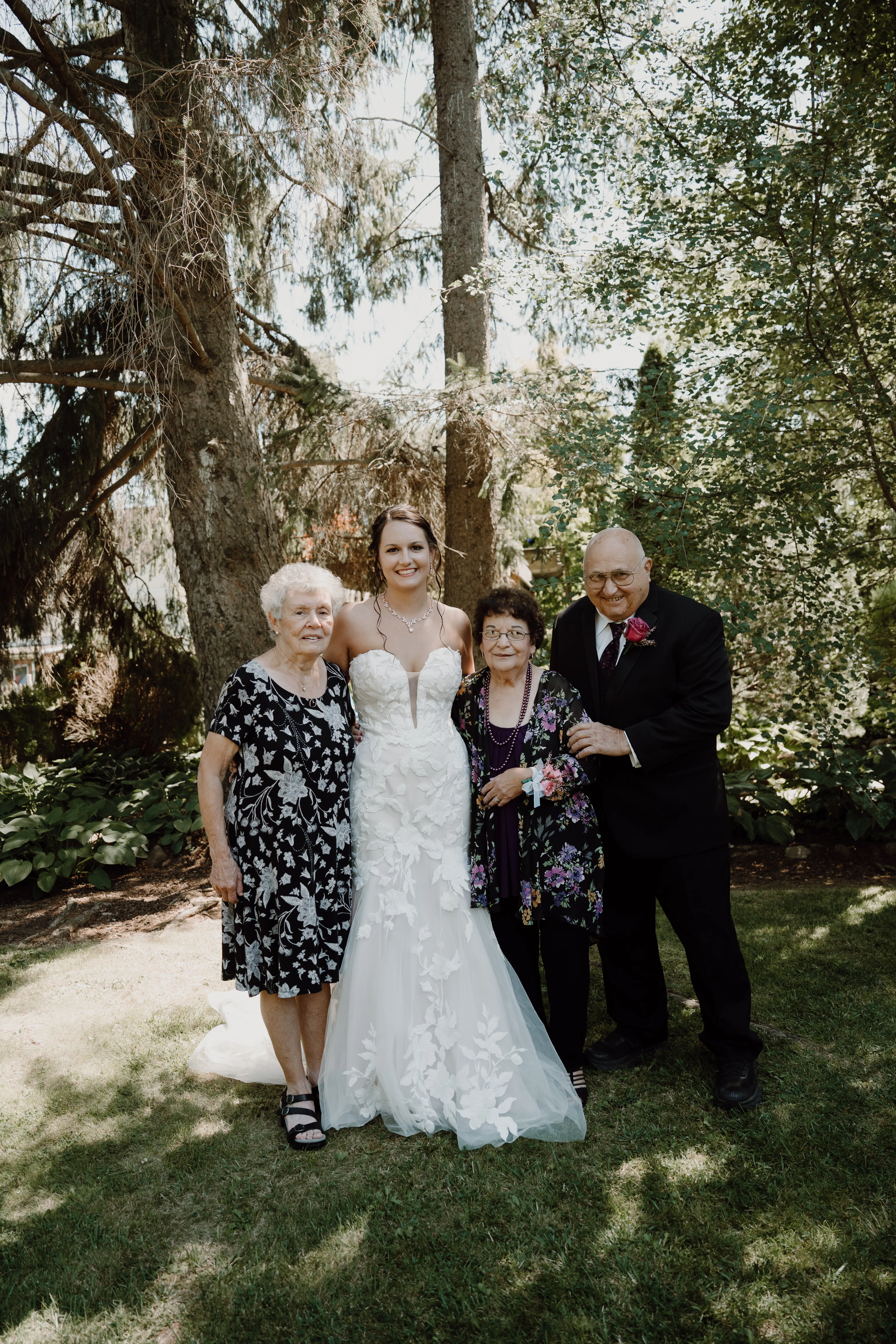 Bride Wearing Mermaid Wedding Dress With Oversized Lace Hattie By Rebecca Ingram