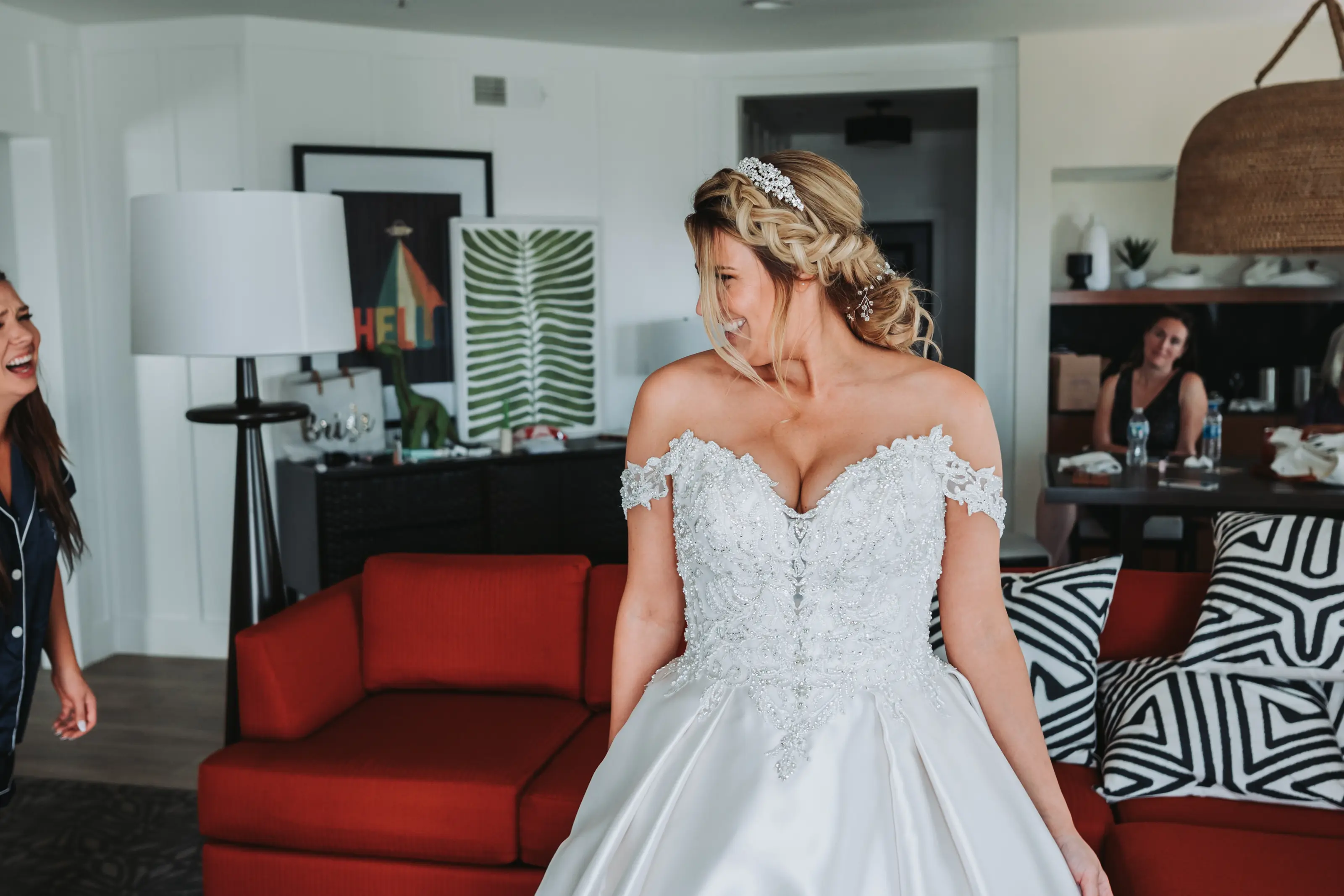 Bride Wearing Satin Ballgown Kimora By Sottero And Midgley