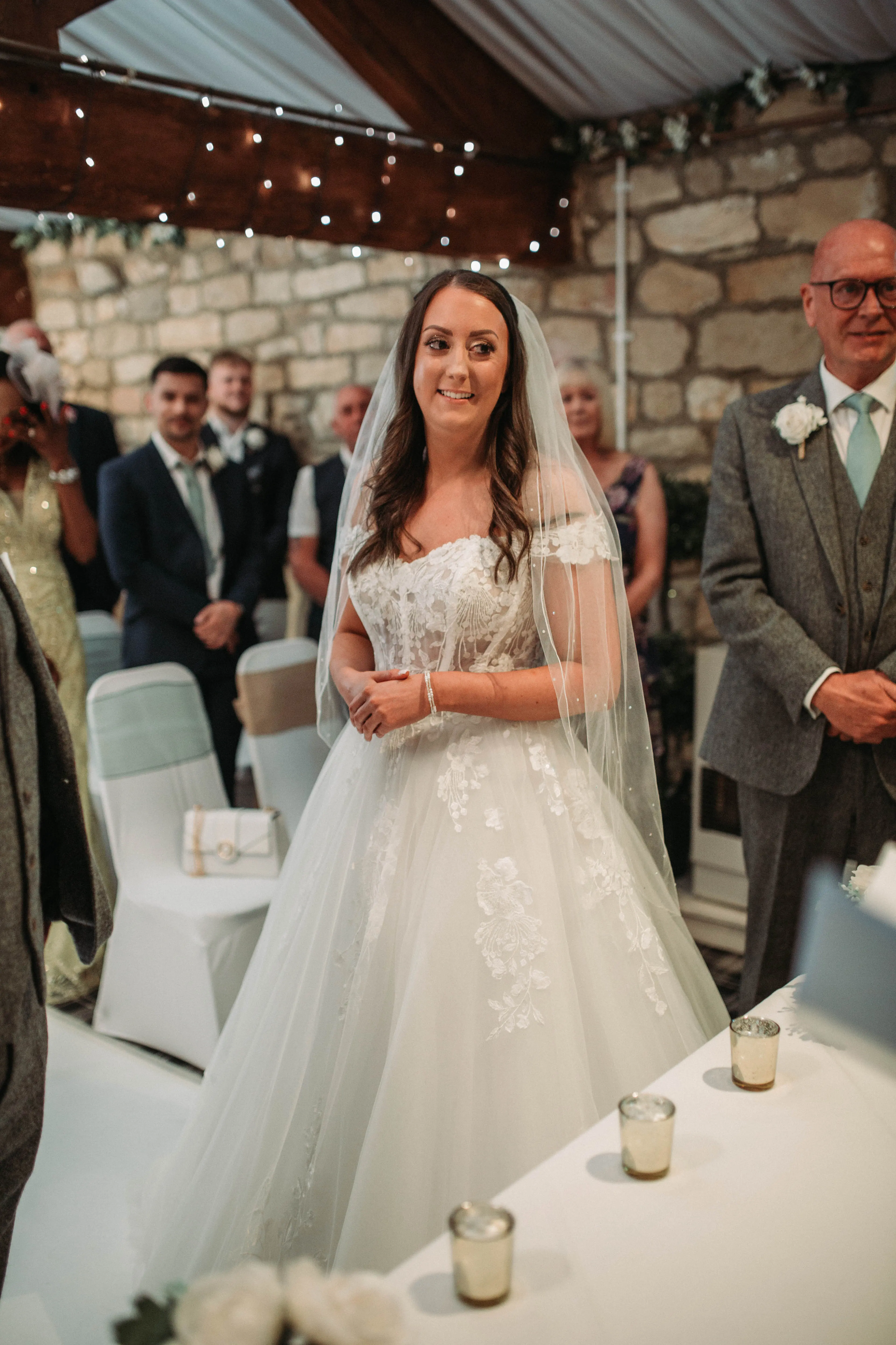Bride In Off-the-shoulder Fairytale Harlem Maggie Sottero