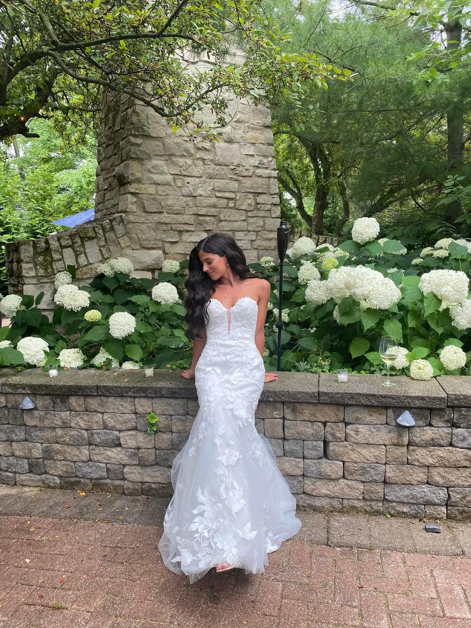 Bride In Floral Mermaid Hattie Rebecca Ingram