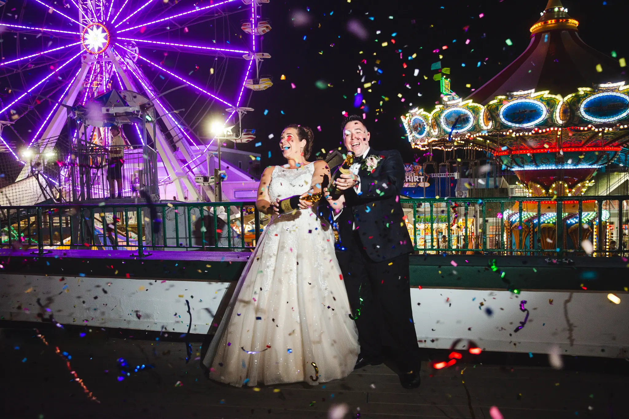 Groom With Bride Wearing Lace And Sparkle Tulle Ball Gown Honor Marie By Rebecca Ingram
