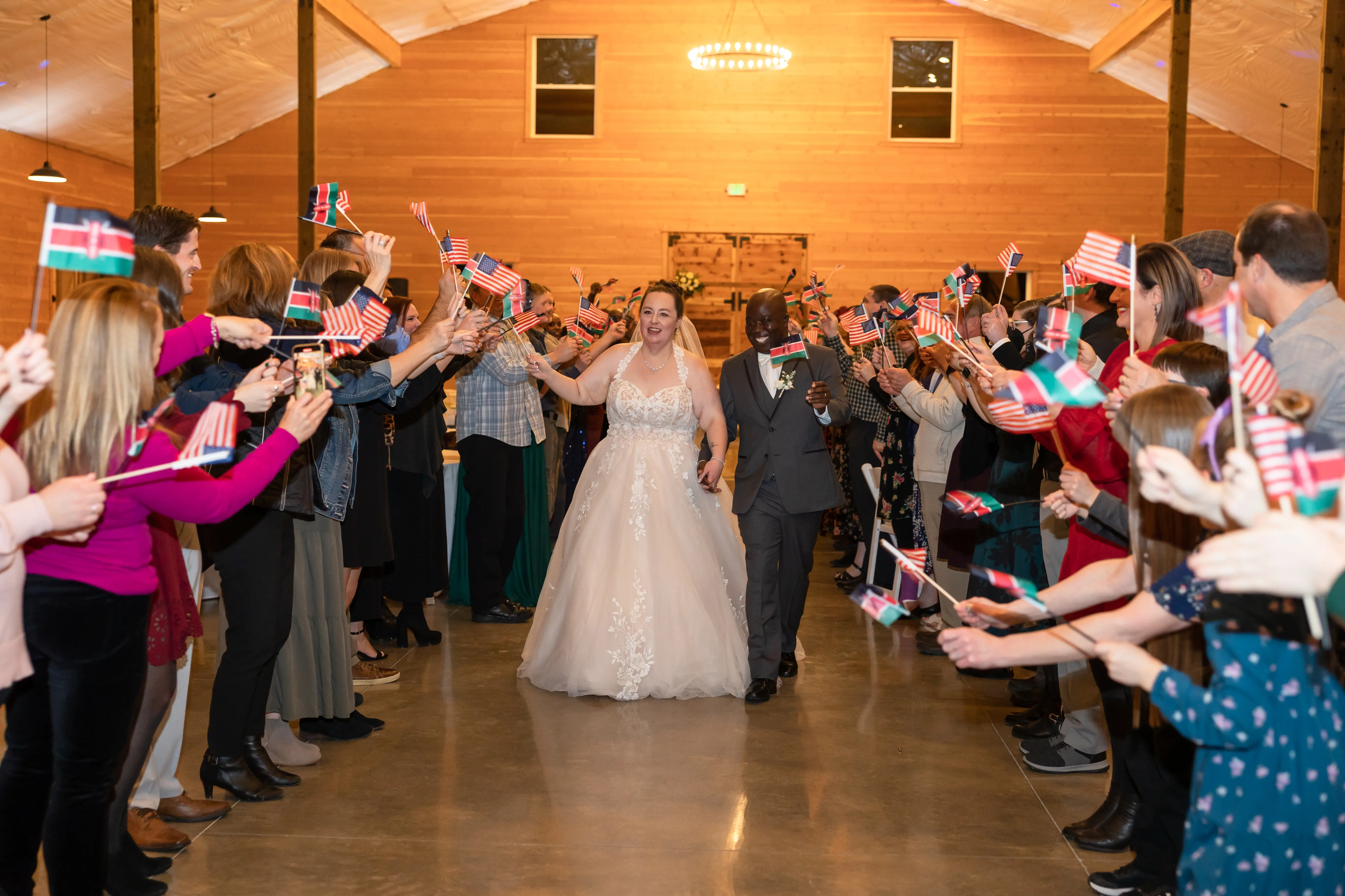 Bride In Ballgown Wedding Dress Called Harlem By Maggie Sottero With Groom During Reception
