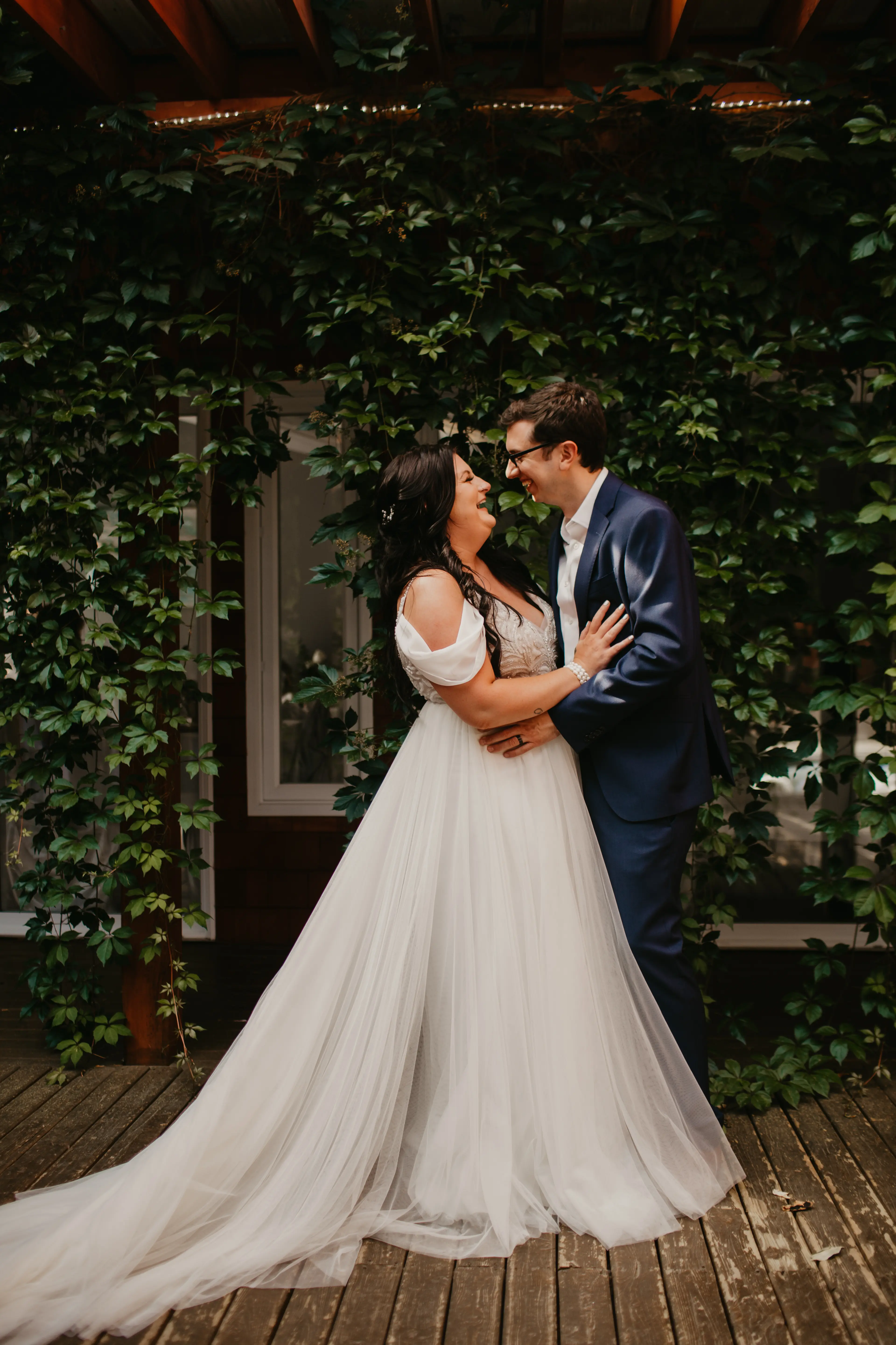 Groom With Bride Wearing Vintage Inspired A-line Charlene Lynette By Maggie Sottero