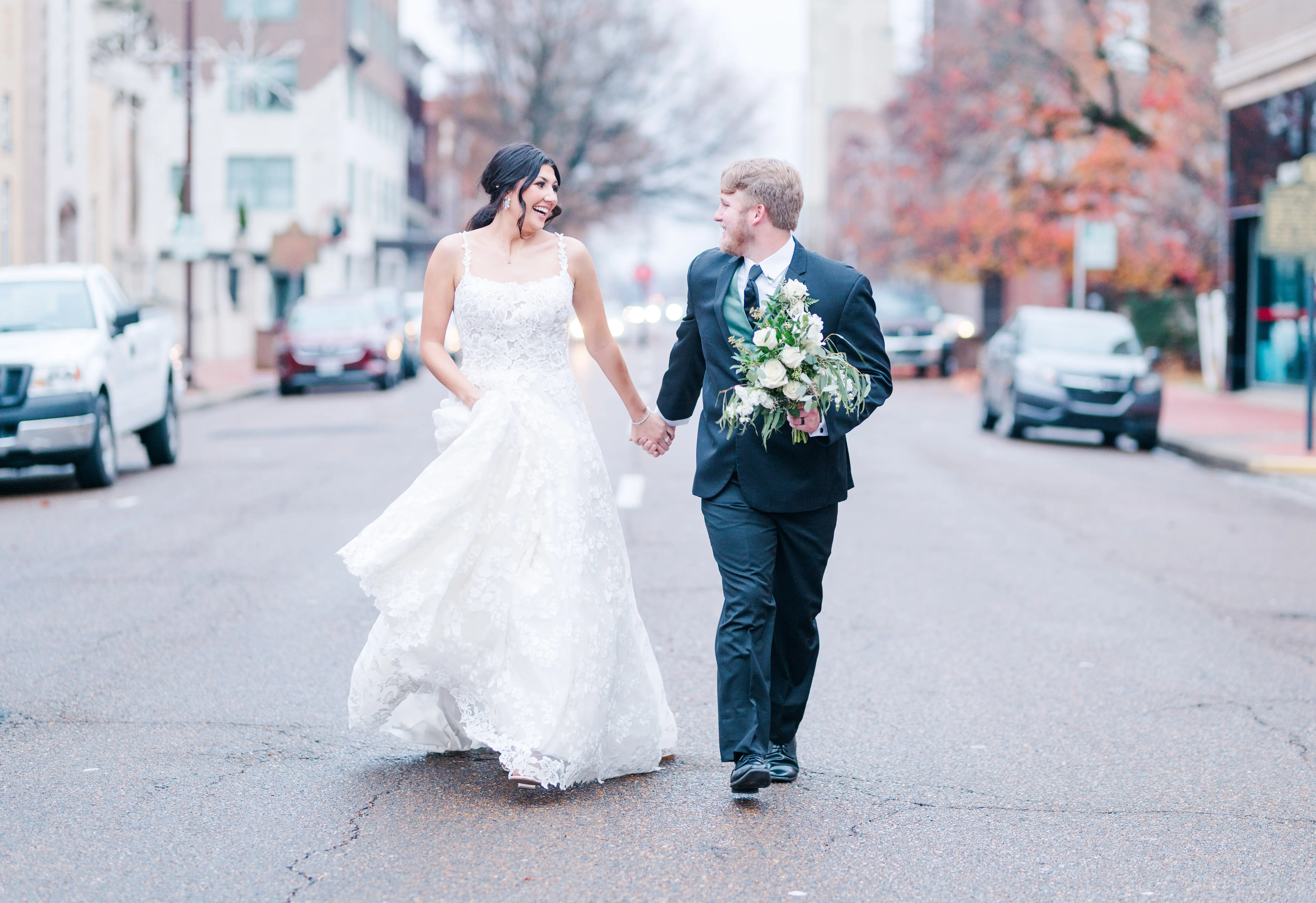 Bride In Square Neck Wedding Dress Called Sawyer By Sottero And Midgley