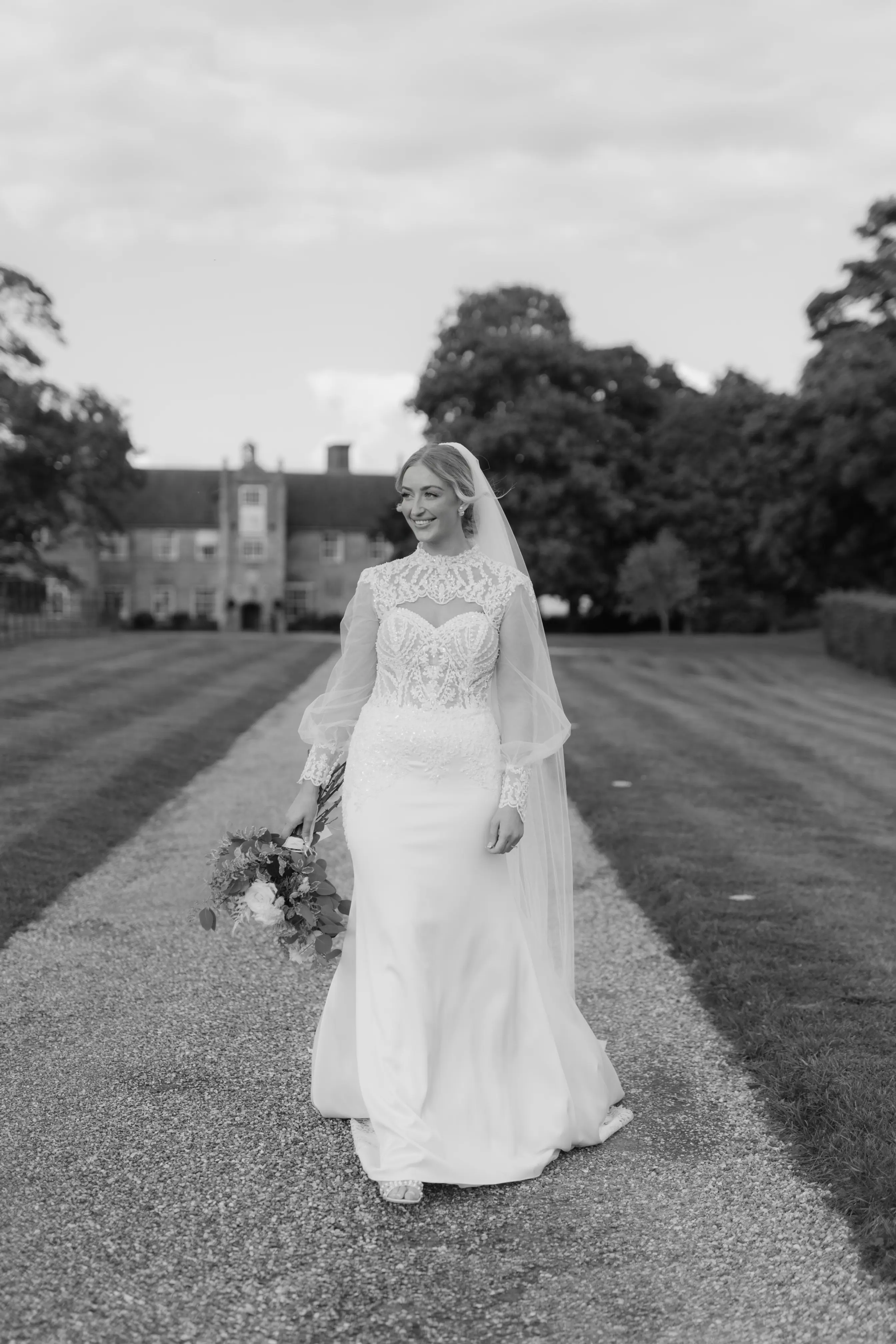 Bride wearing Yates wedding dress by Maggie Sottero