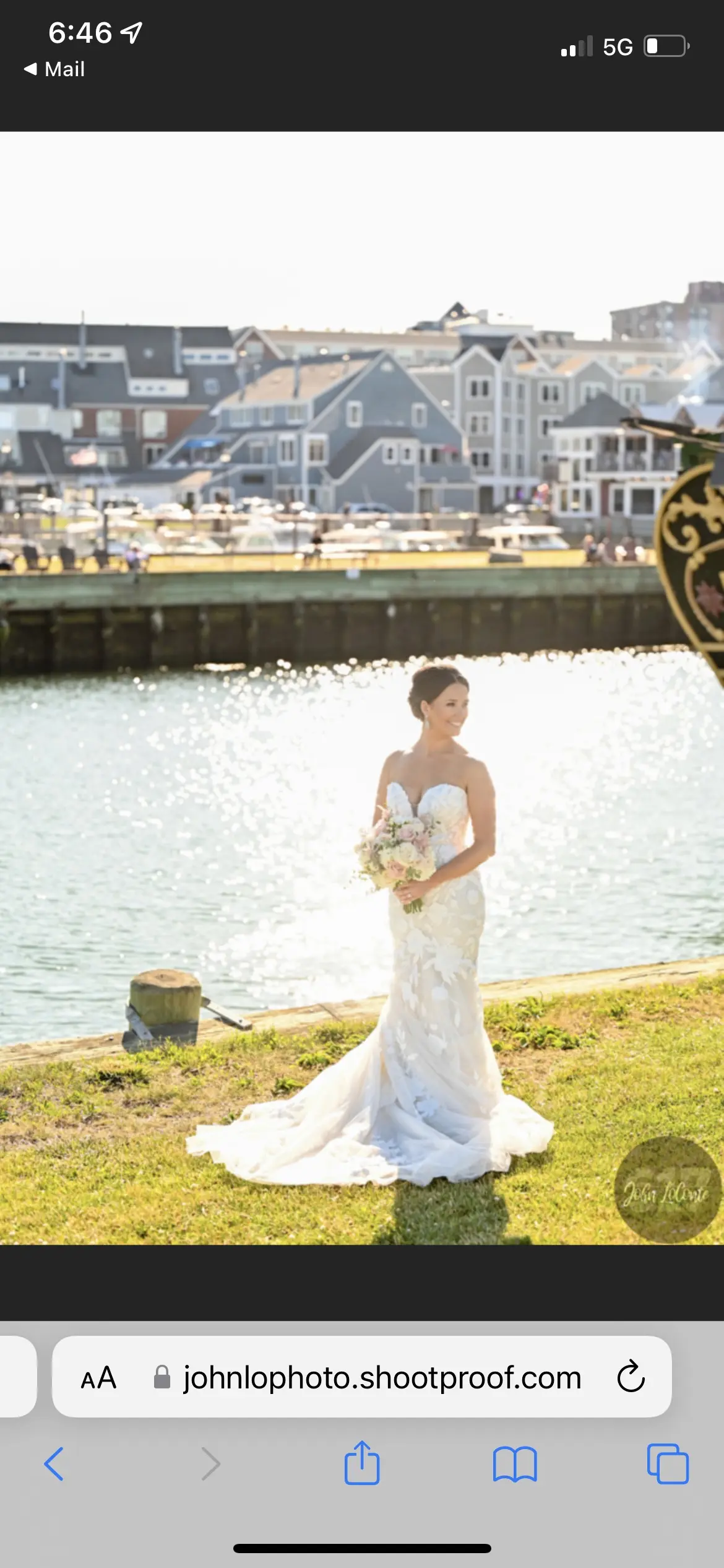 Bride Wearing Strapless Mermaid Wedding Dress With Oversized Lace Hattie By Rebecca Ingram
