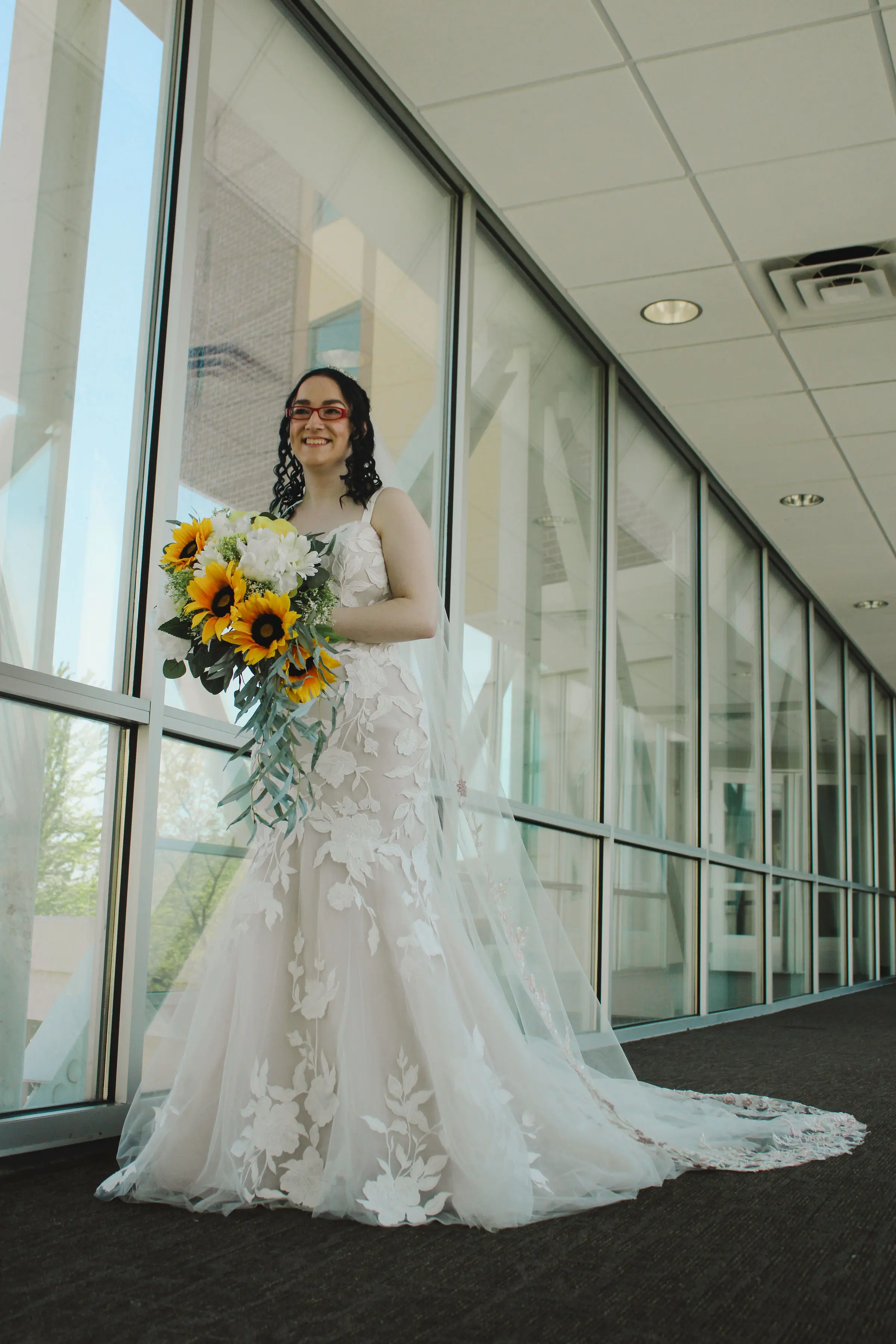 Bride In Floral Mermaid Hattie Rebecca Ingram