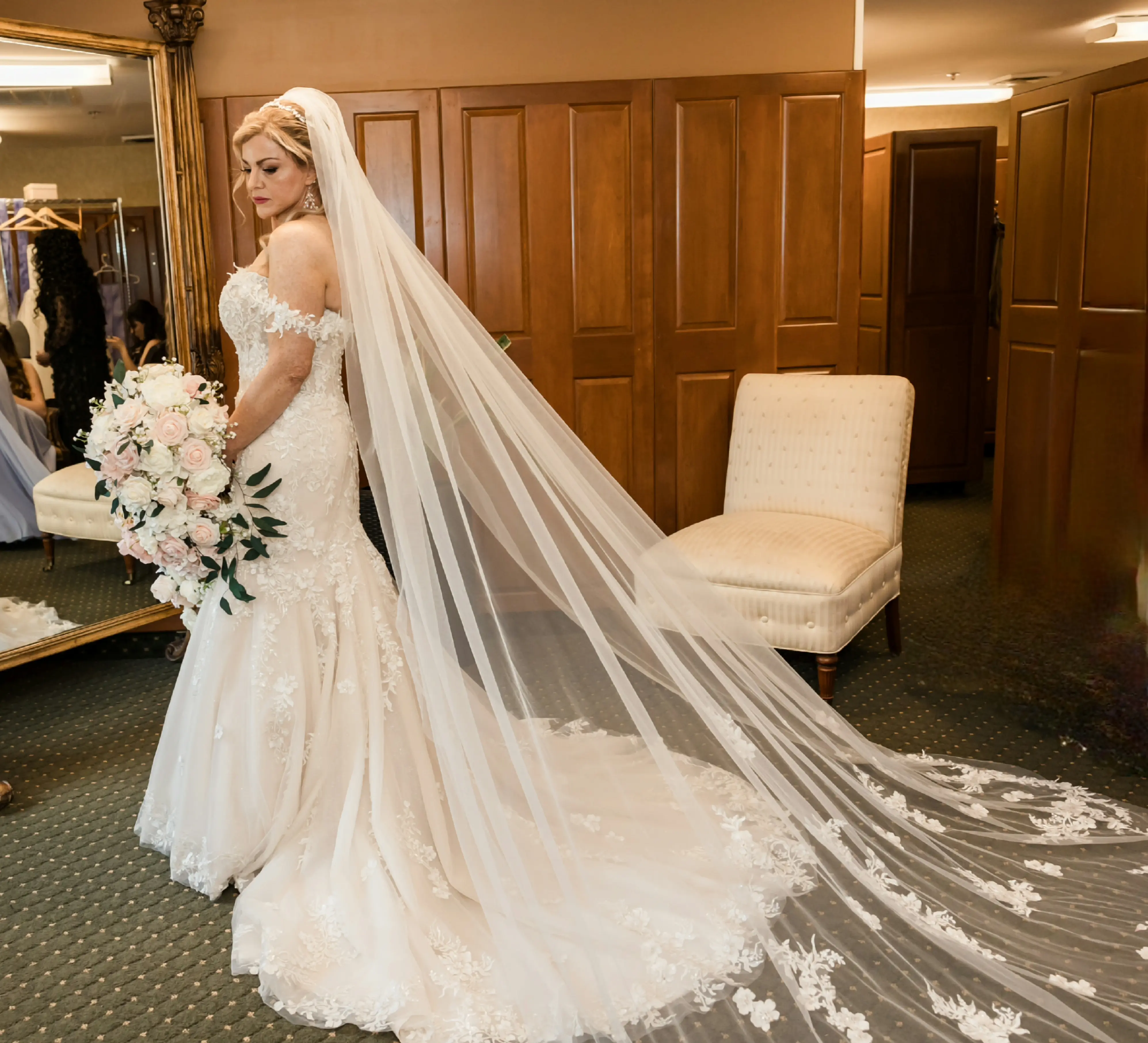 Bride wearing Lennon by Maggie Sottero