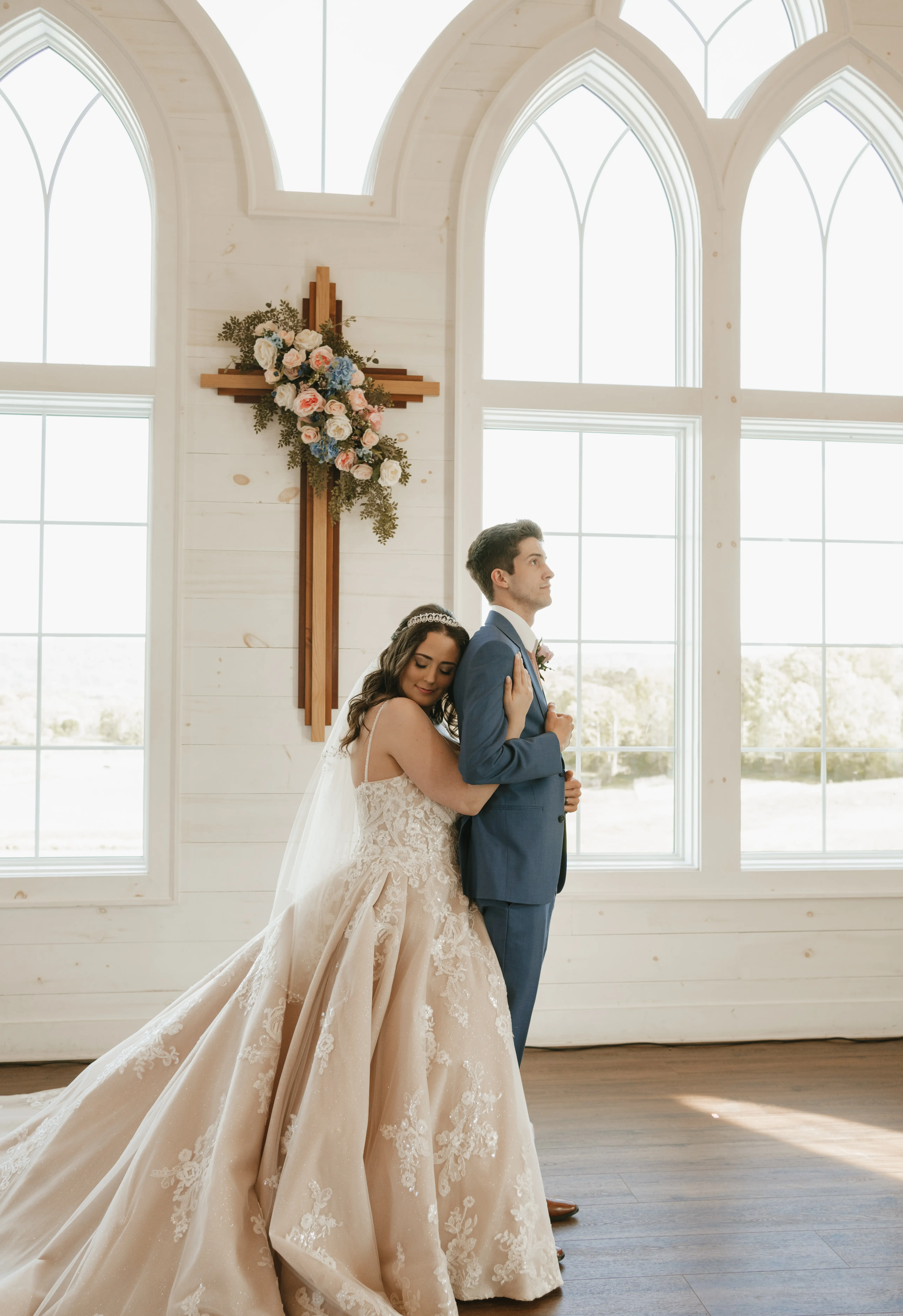 Bride In Ivory Ballgown Norvinia Sottero Midgley With Groom