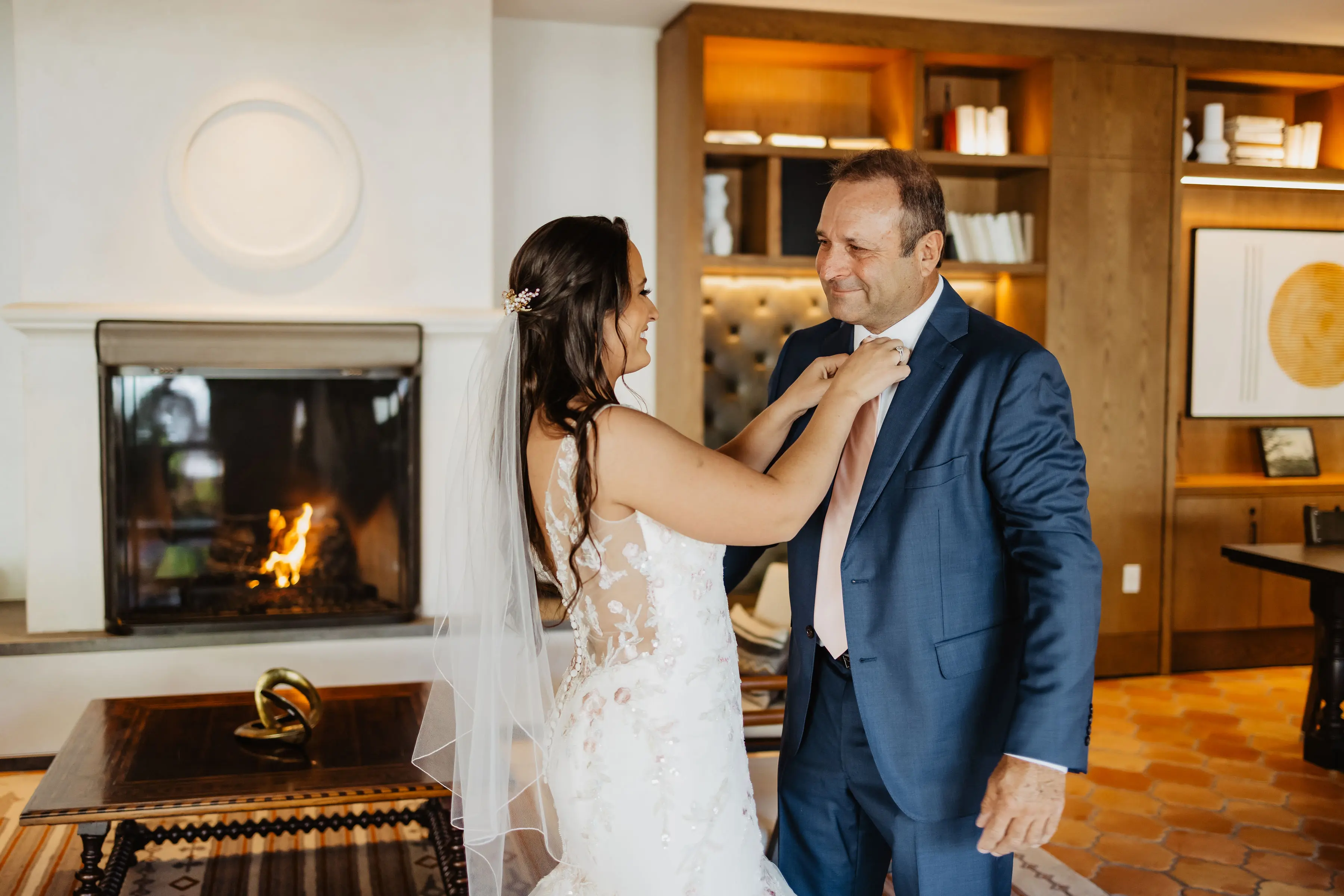 Bride Wearing Unique Trumpet Bridal Dress In Colorful Floral Lace Motifs Kenleigh By Sottero And Midgley