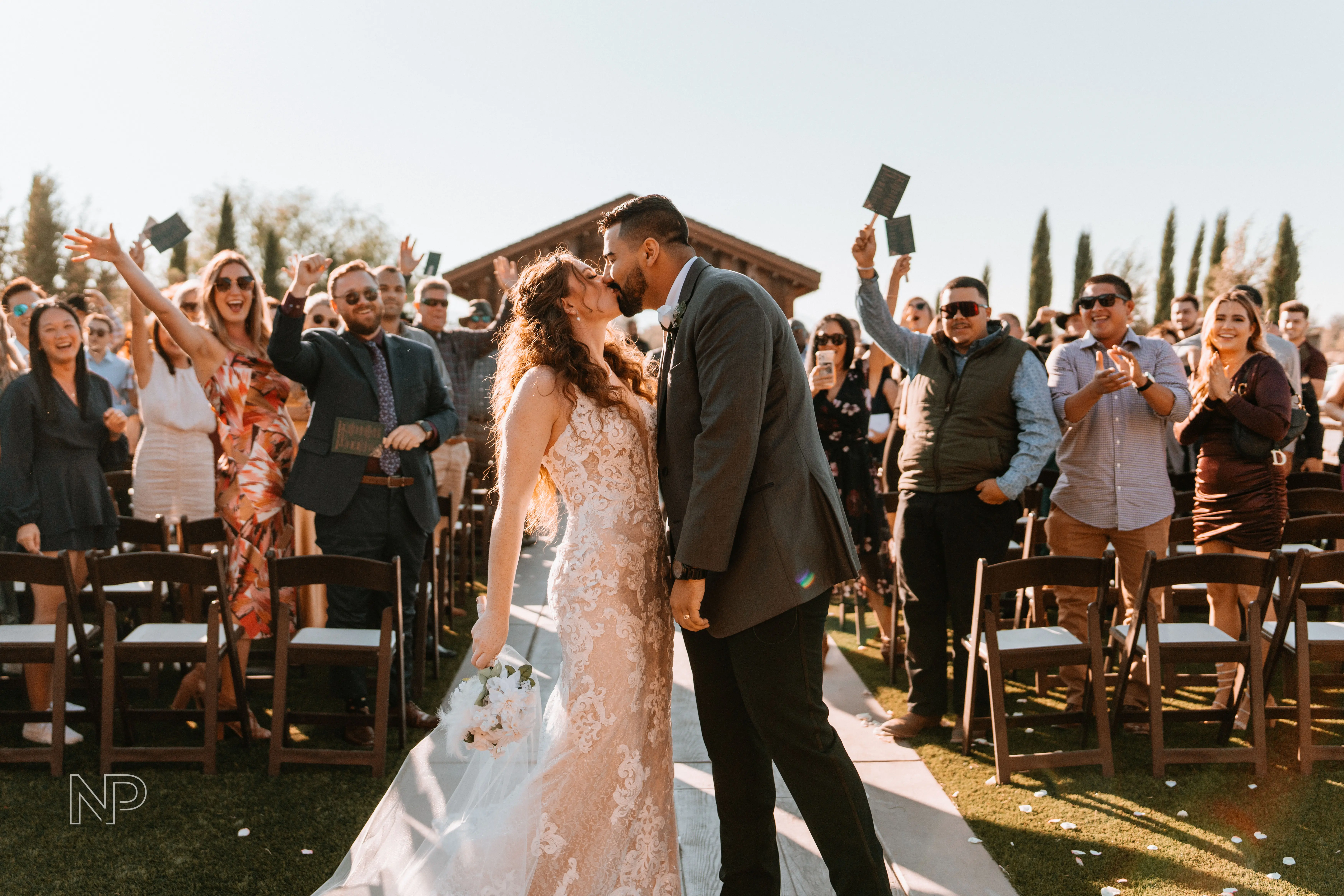 Groom With Bride Wearing Sexy Mermaid Wedding Dress Tuscany By Maggie Sottero