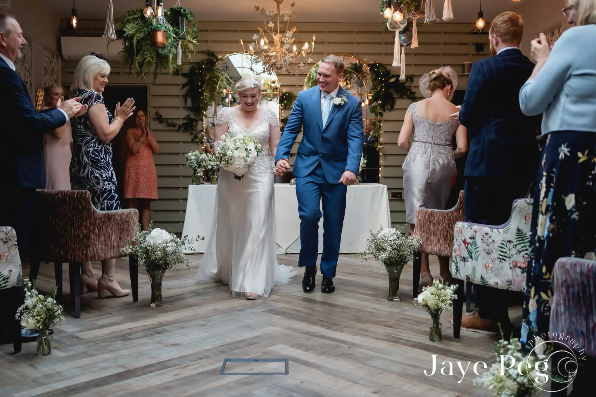 Groom With Bride Wearing Vintage Style Satin Sheath Wedding Dress Ettia By Maggie Sottero
