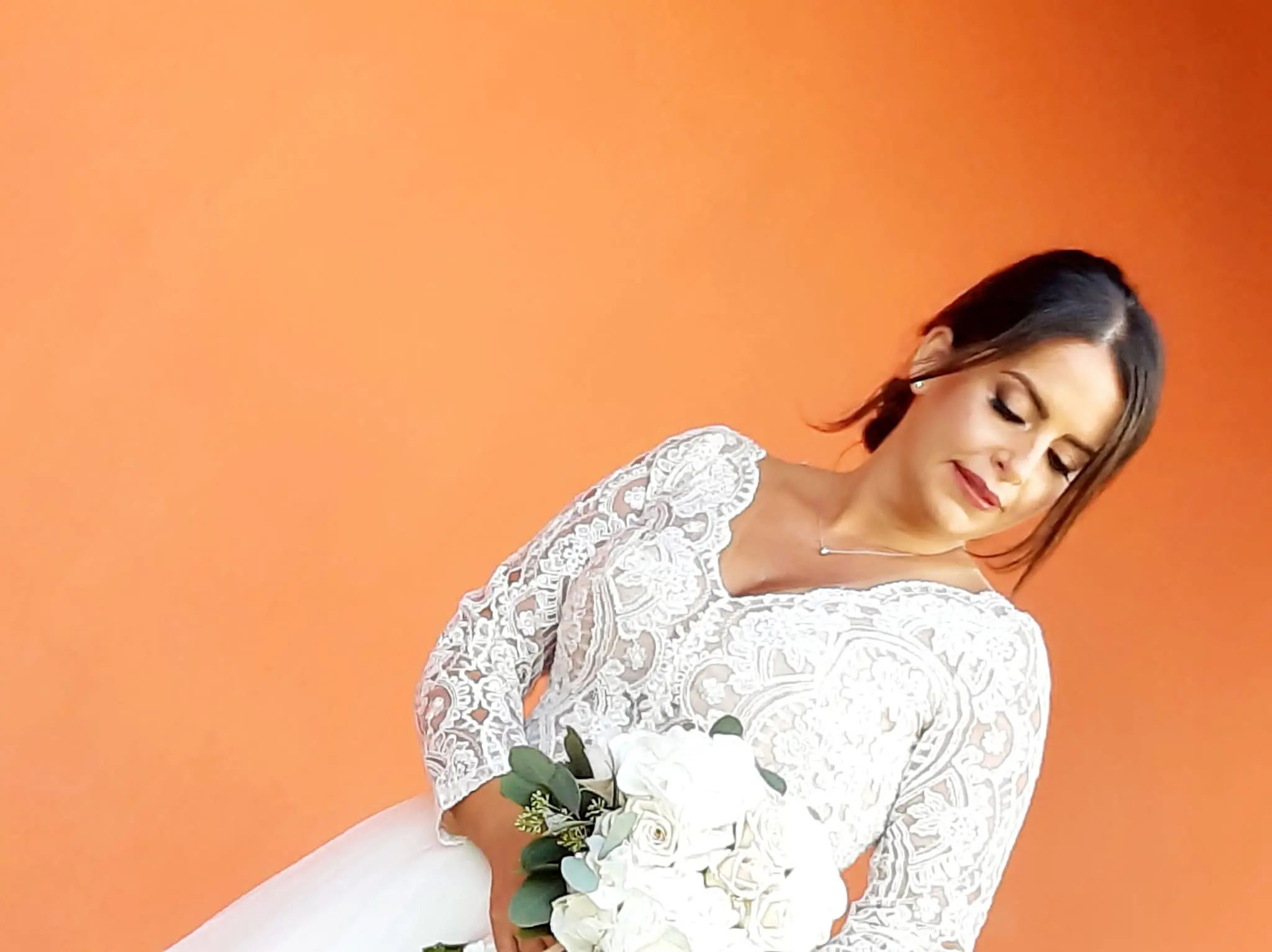 Bride wearing Princess ballgown Wedding Dress called Mallory Dawn by Maggie Sottero