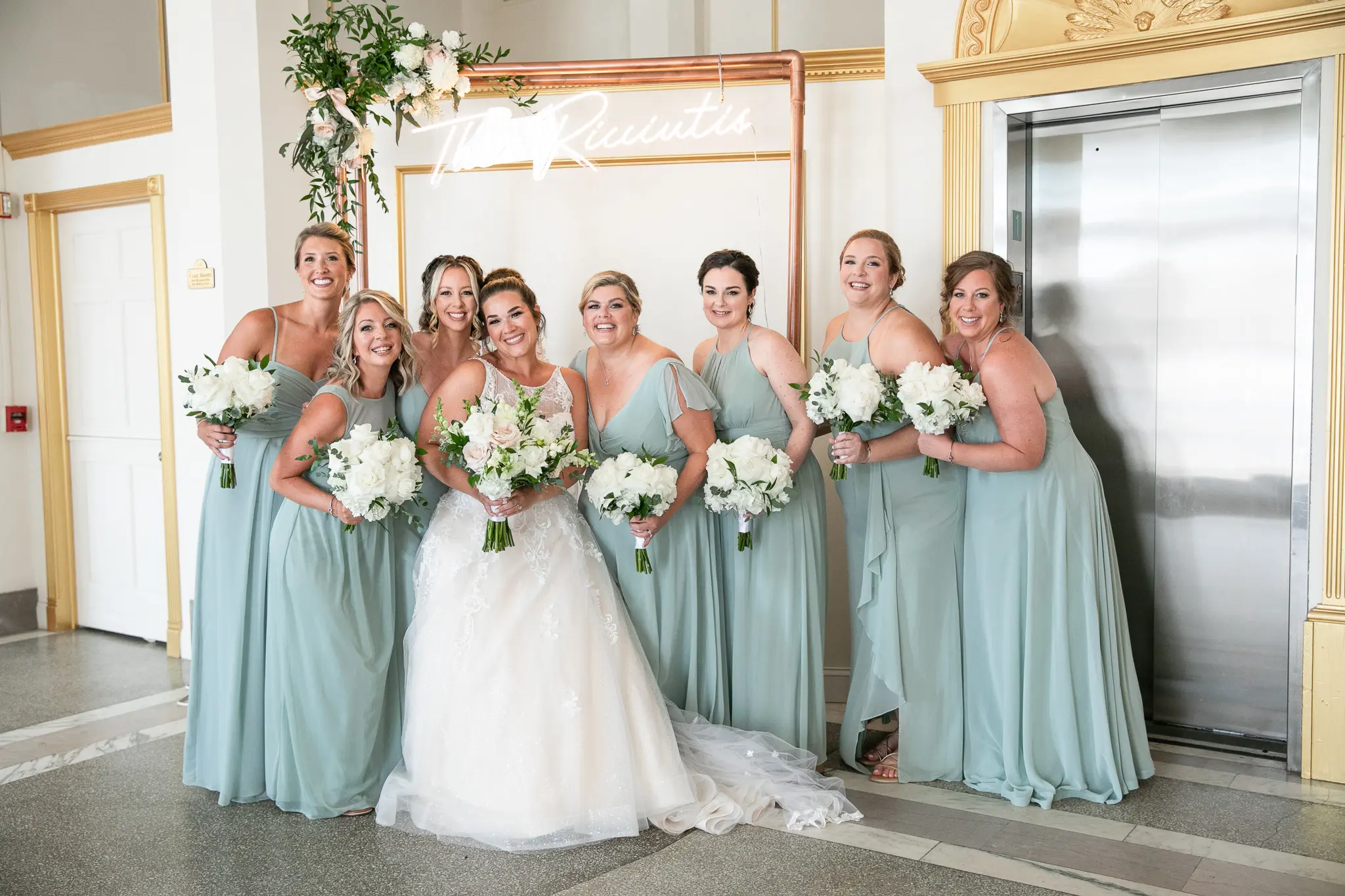 Bride Wearing Lace And Sparkle Tulle Ball Gown Honor Marie By Rebecca Ingram