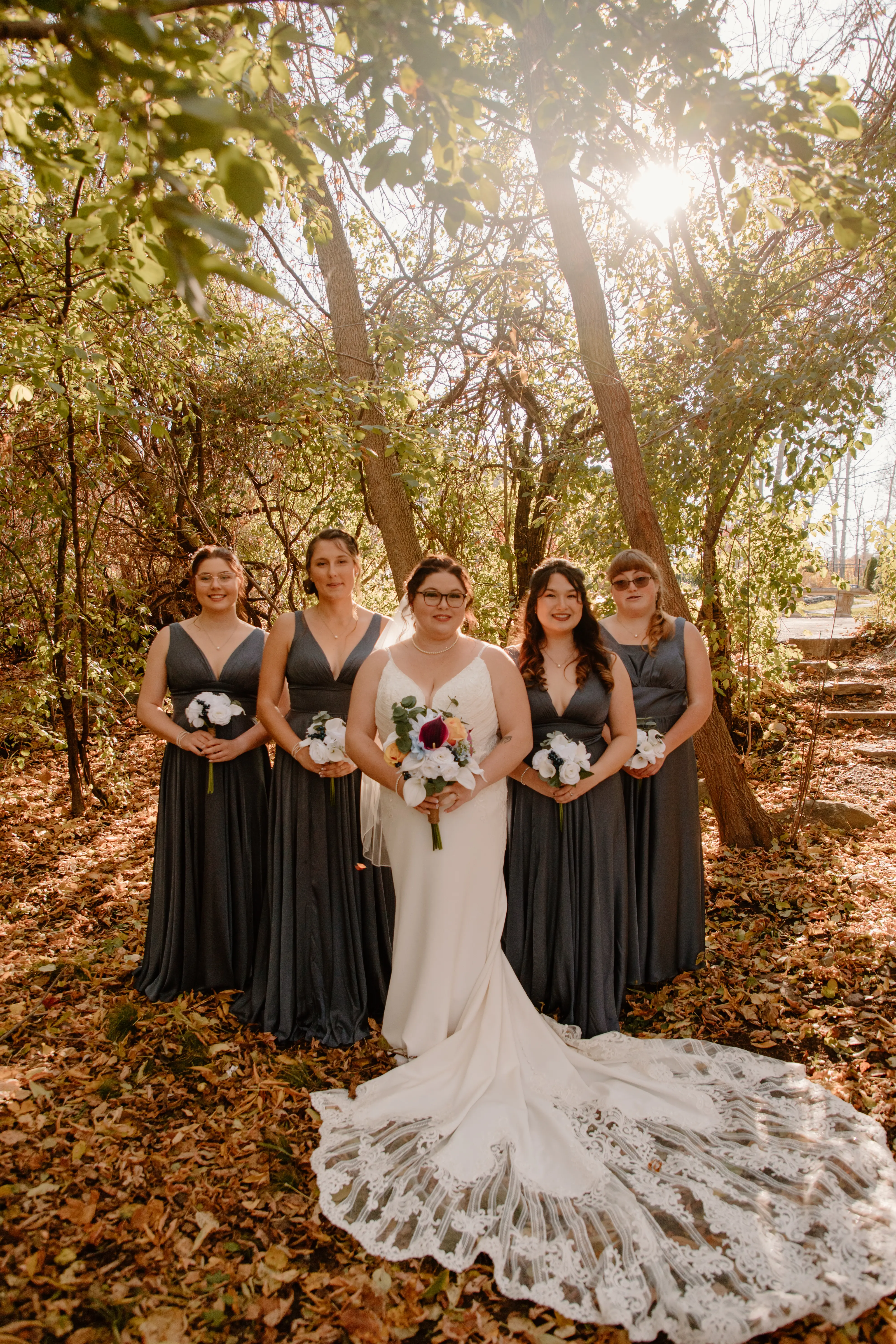 Bride Wearing Cold Shoulder Crepe Wedding Dress Bracken Lynette By Sottero And Midgley