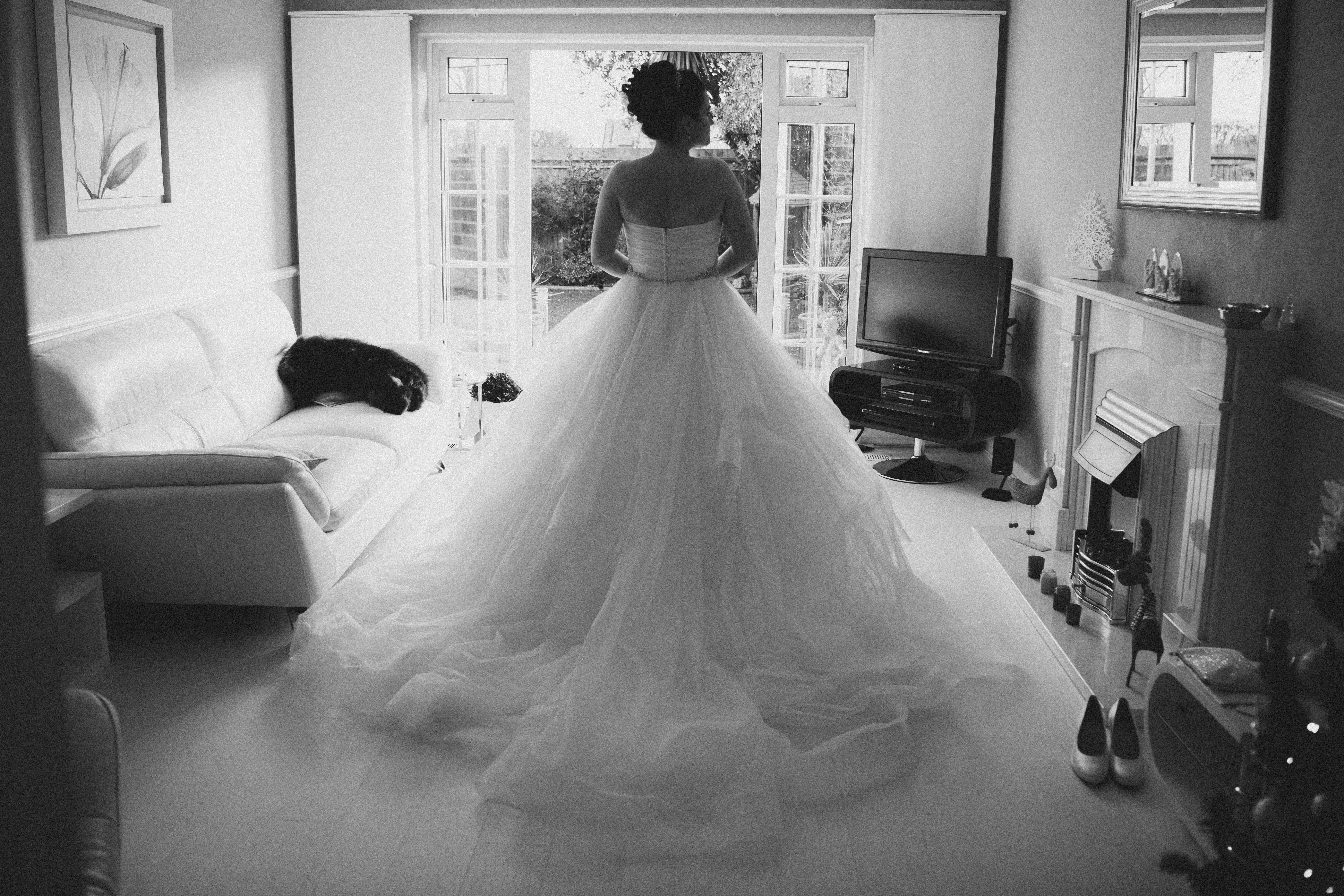 Bride In Tiered Ballgown Yasmin Maggie Sottero